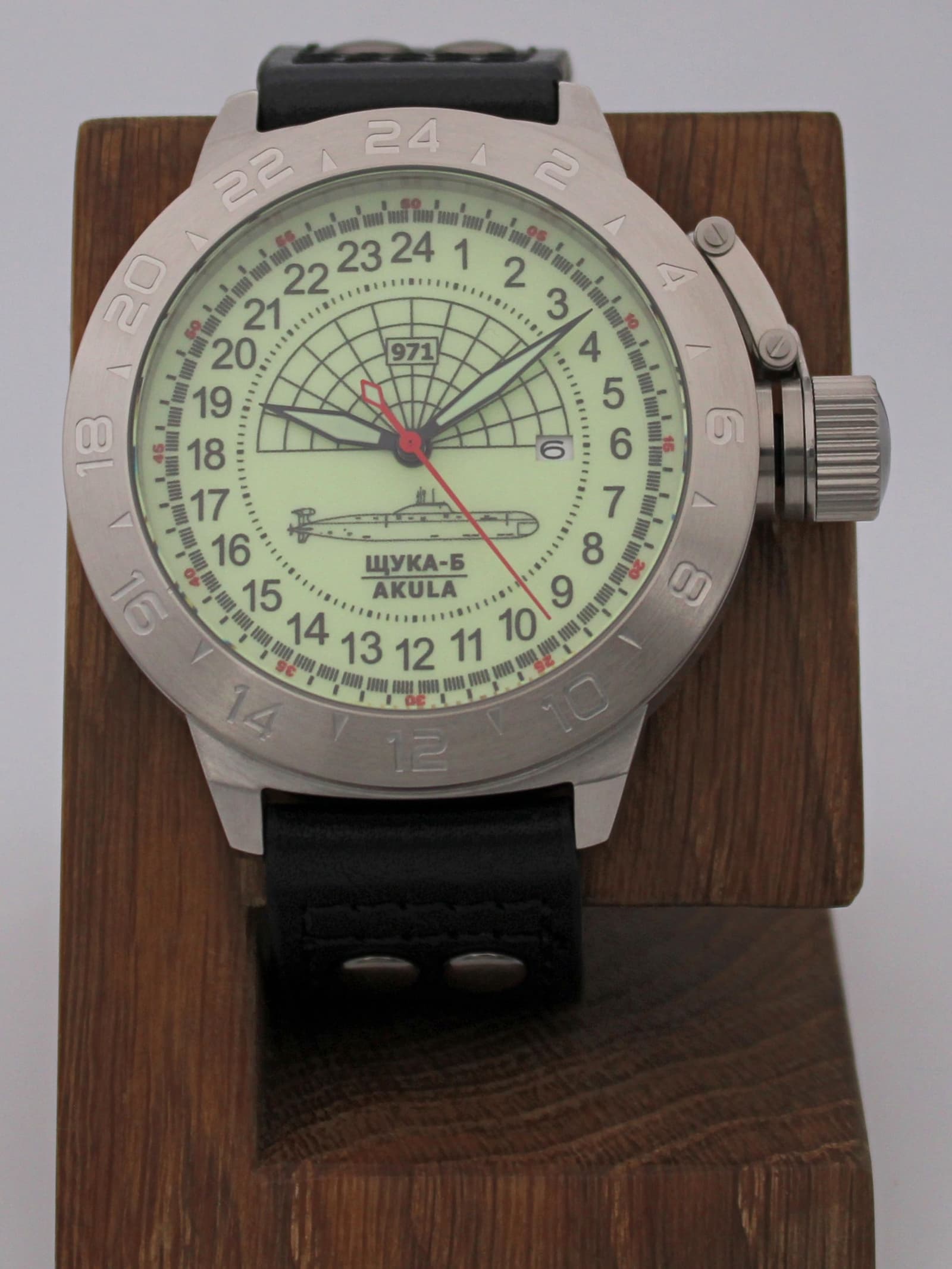 Часы 971 / Щука-Б (Akula) механические с автоподзаводом (Seiko NH34A) 52.061.01