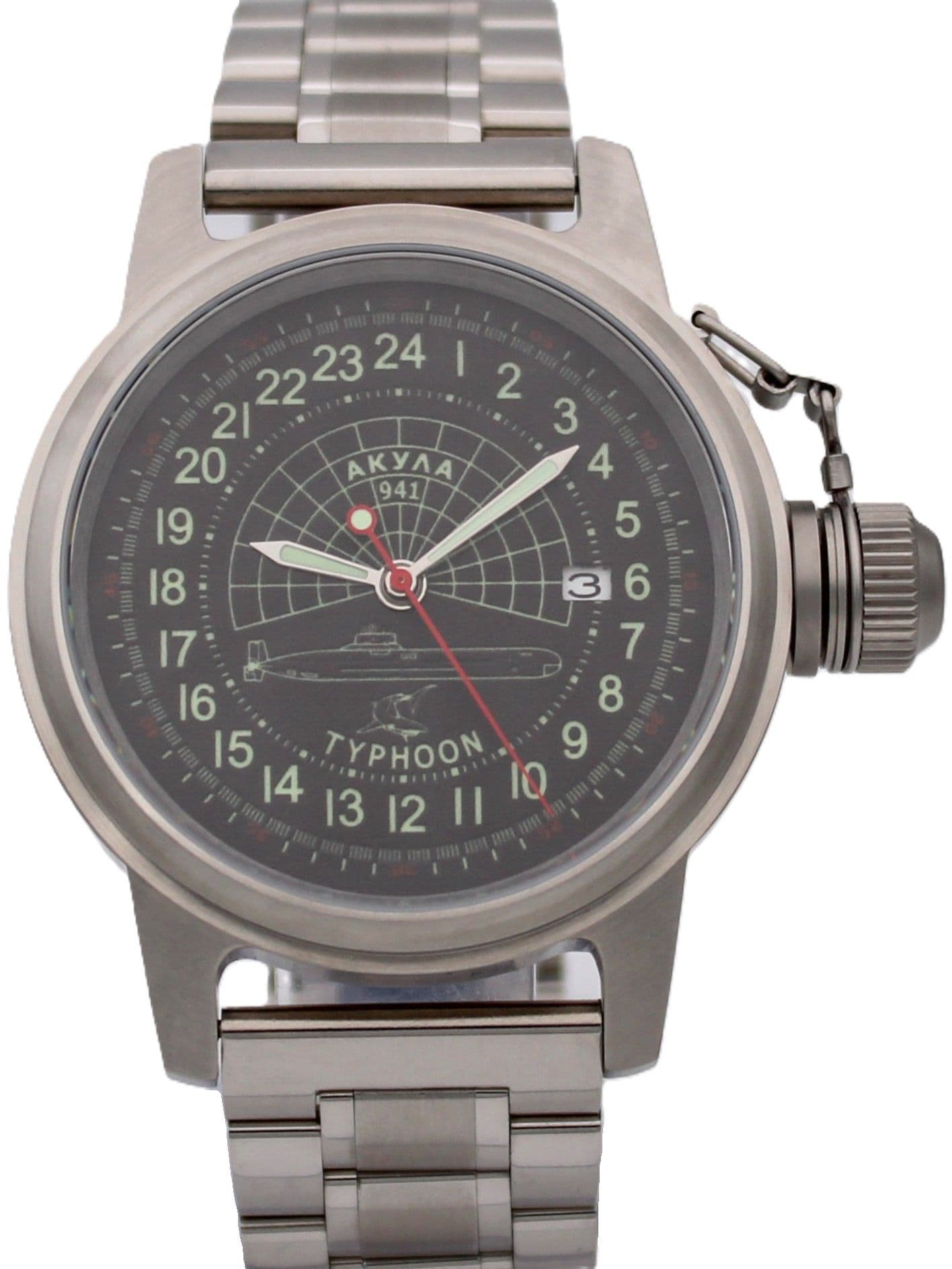 Часы 941 / Акула (Typhoon) механические с автоподзаводом (Seiko NH34A) 45.145.2