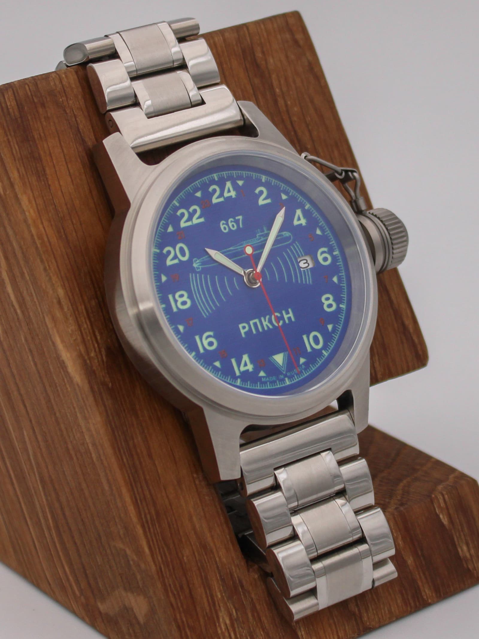 Часы 667 РПКСН механические с автоподзаводом (Seiko NH34A) 45.040.2