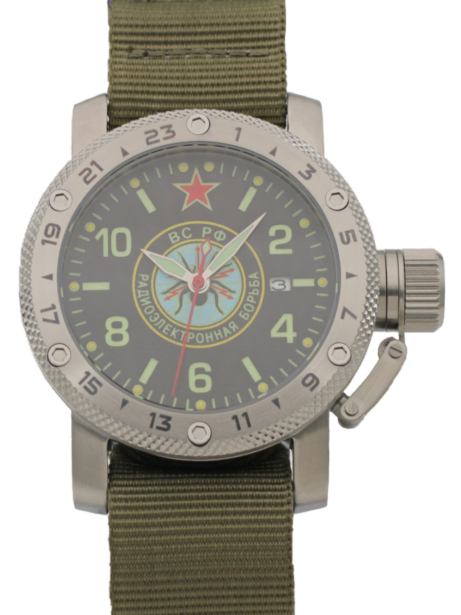 Часы Войска РЭБ механические с автоподзаводом (Seiko NH35A) 47.276.21