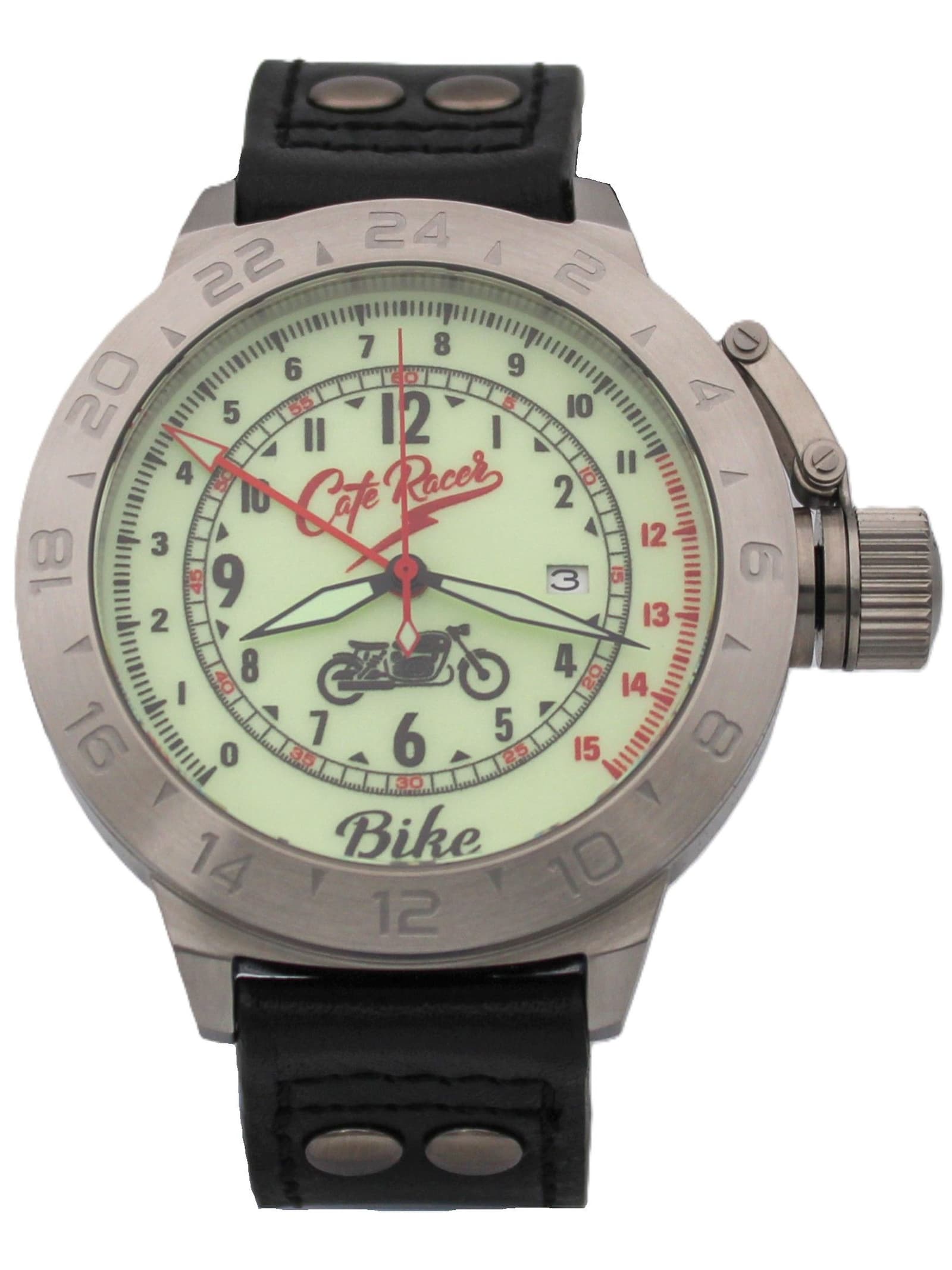 Часы Cafe Racer механические с автоподзаводом (Seiko NH34A) 52.236.01