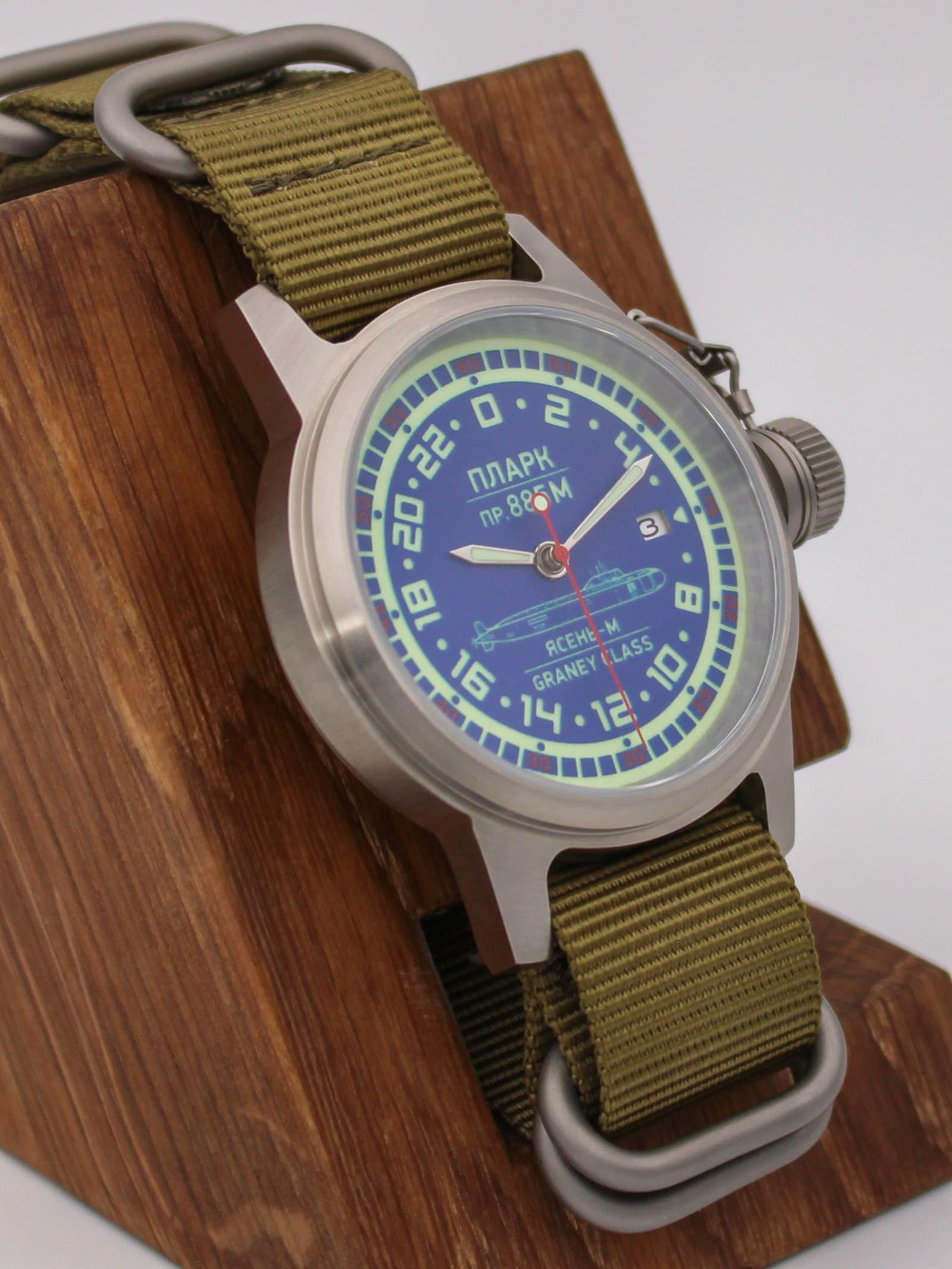 Часы ПЛАРК 885М Ясень-М (Graney class) механические с автоподзаводом (Seiko NH34A) 45.195.21