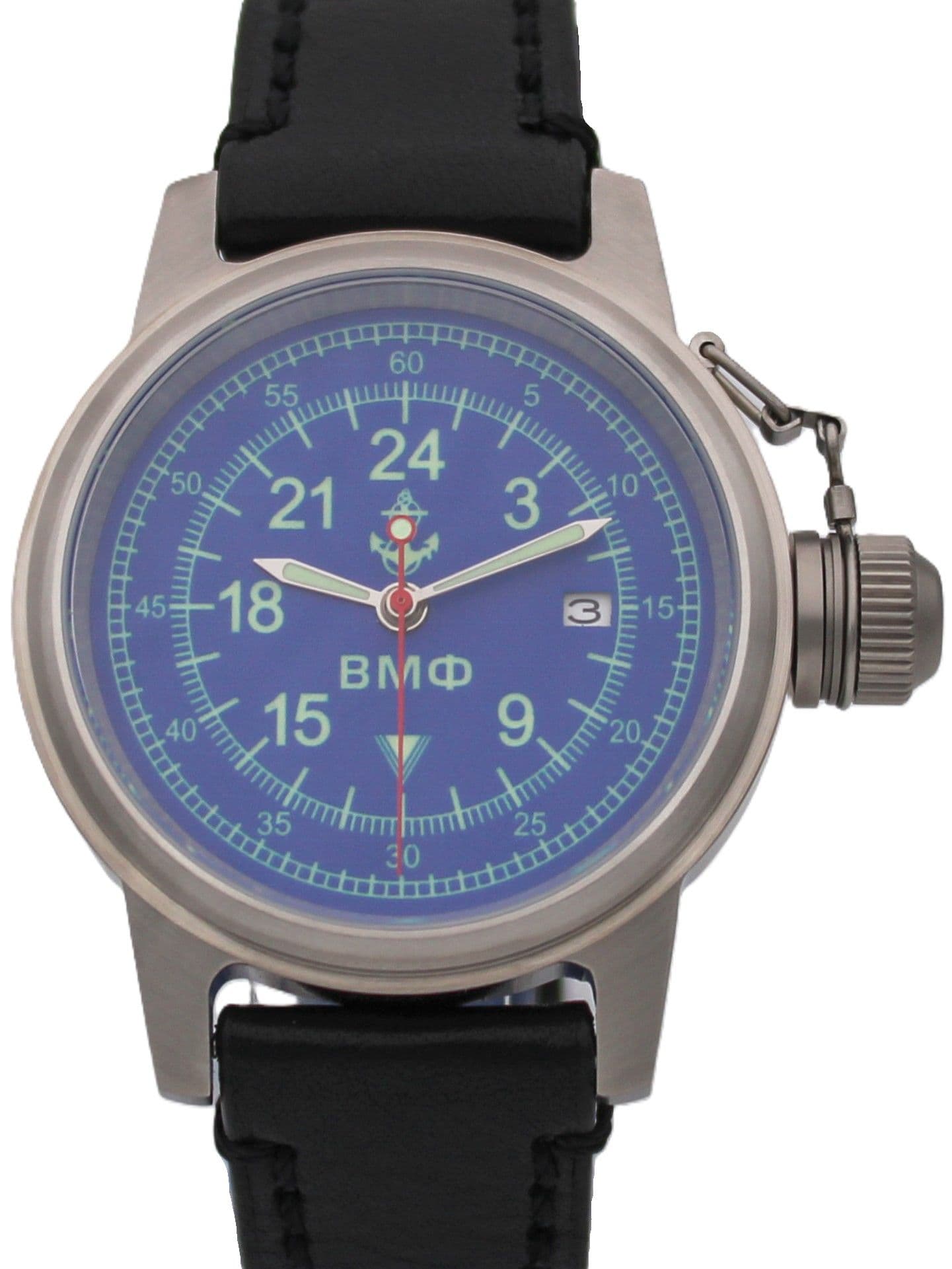 Часы ВМФ механические с автоподзаводом (Seiko NH34A) 45.070.01
