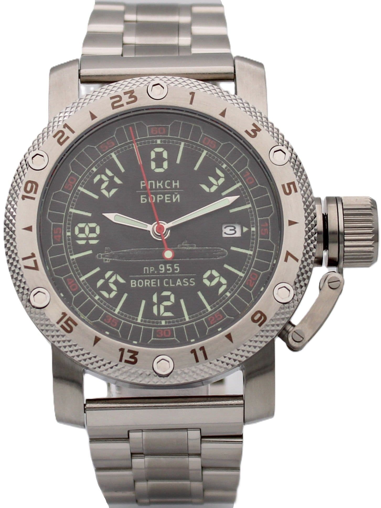 Часы РПКСН 955 Борей (Borei class) механические с автоподзаводом (Seiko NH34A) 47.191.2
