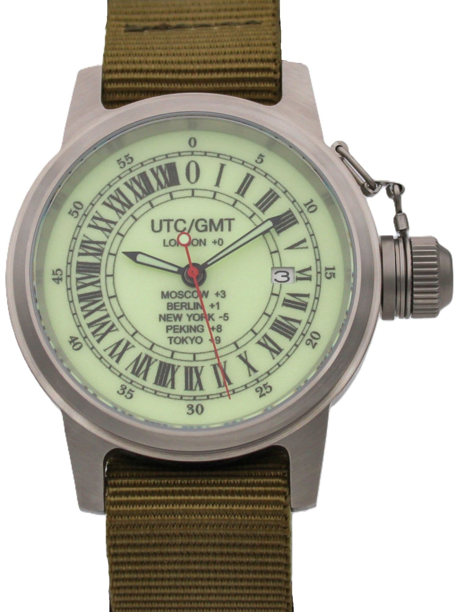 Часы Полярные UTC / GMT с автоподзаводом (Seiko NH34A) 45.229.21