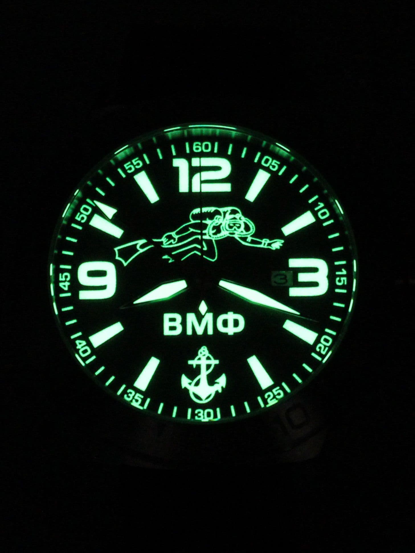 Часы ВМФ Боевой пловец механические с автоподзаводом (Seiko NH34A) 52.028.01