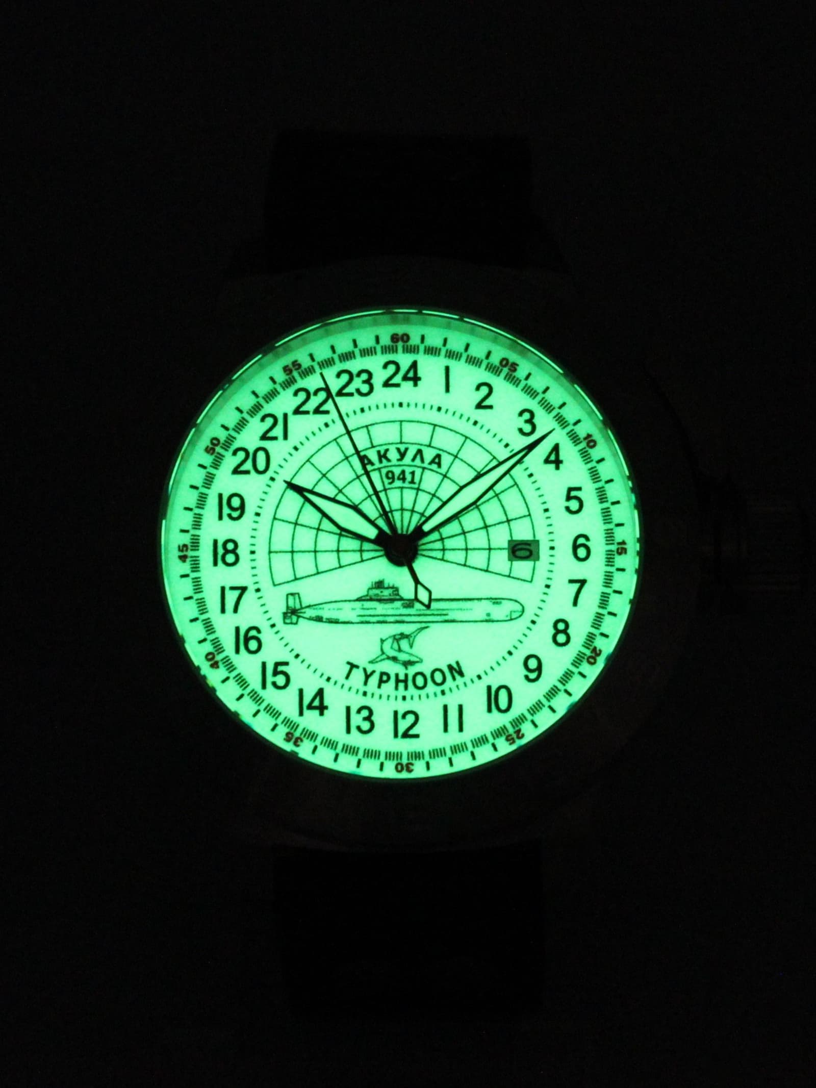 Часы 941 / Акула (Typhoon) механические с автоподзаводом (Seiko NH34A) 52.147.2