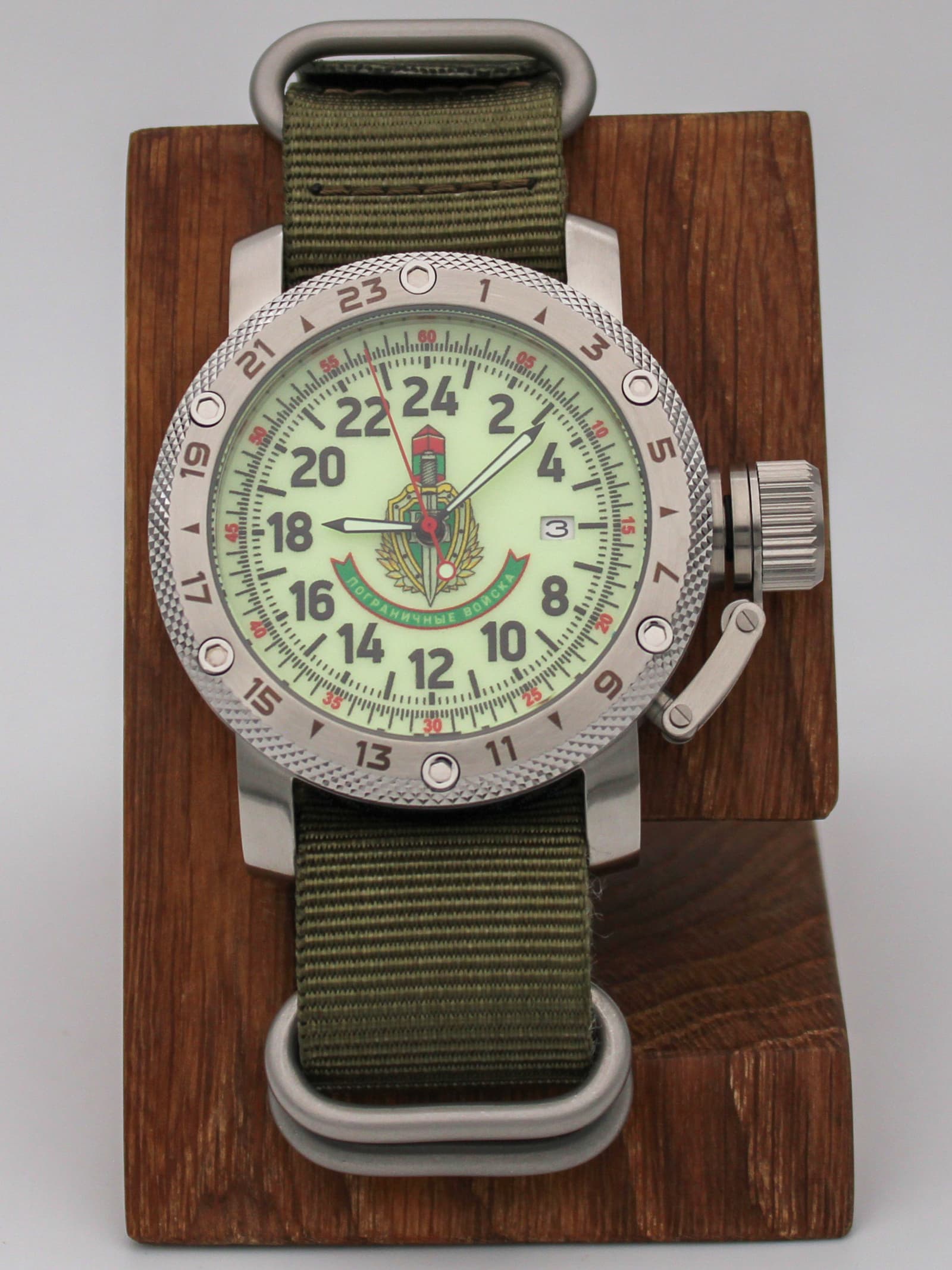 Часы Погранвойска механические с автоподзаводом (Seiko NH34A) 47.173.21