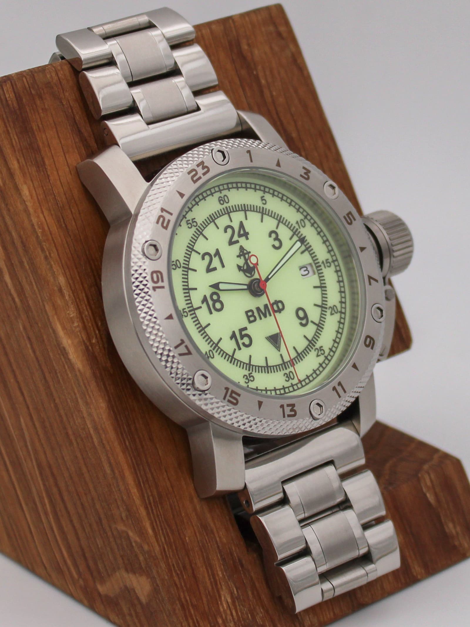 Часы ВМФ механические с автоподзаводом (Seiko NH34A) 47.030.2