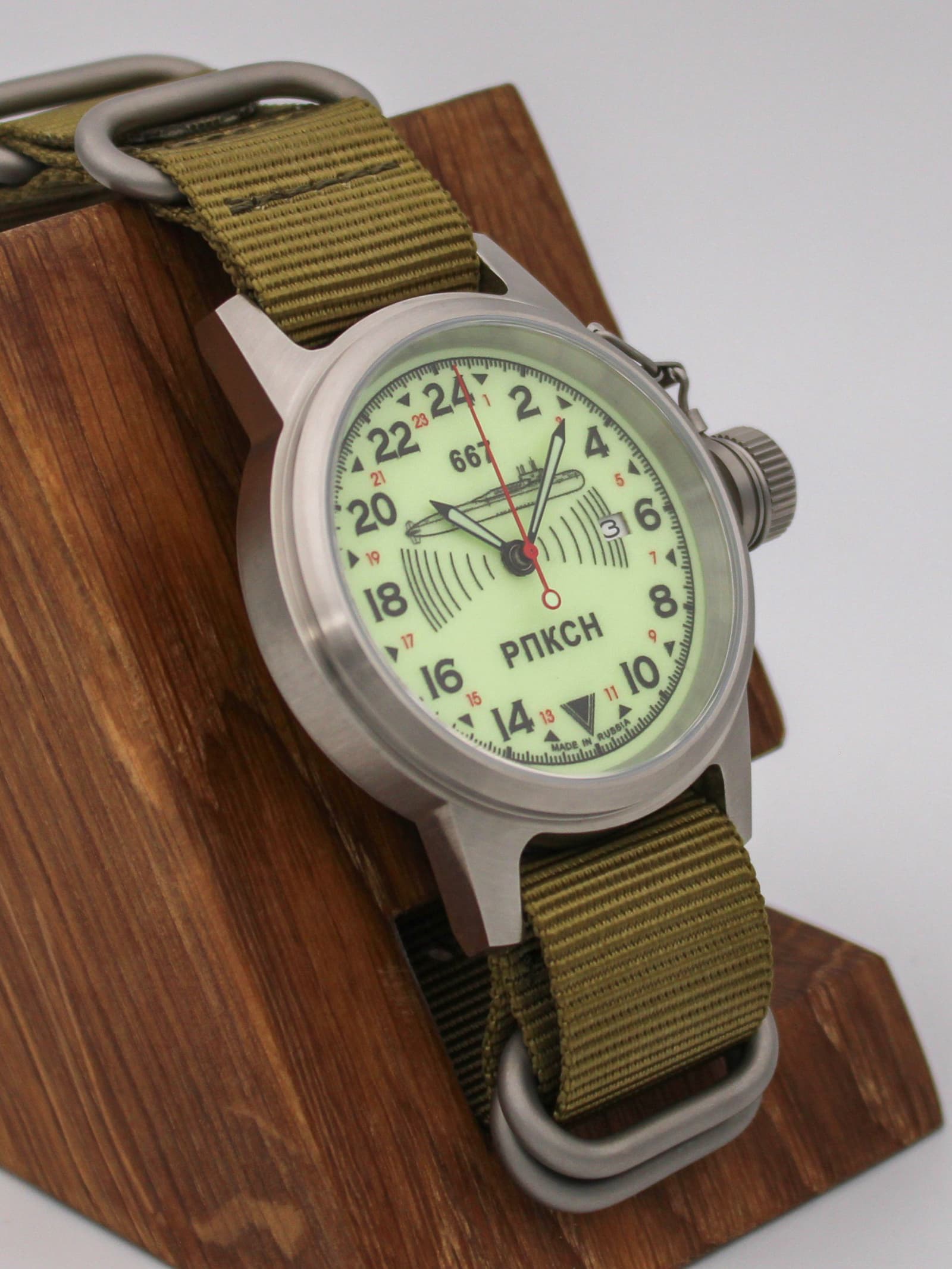 Часы 667 РПКСН механические с автоподзаводом (Seiko NH34A) 45.038.21