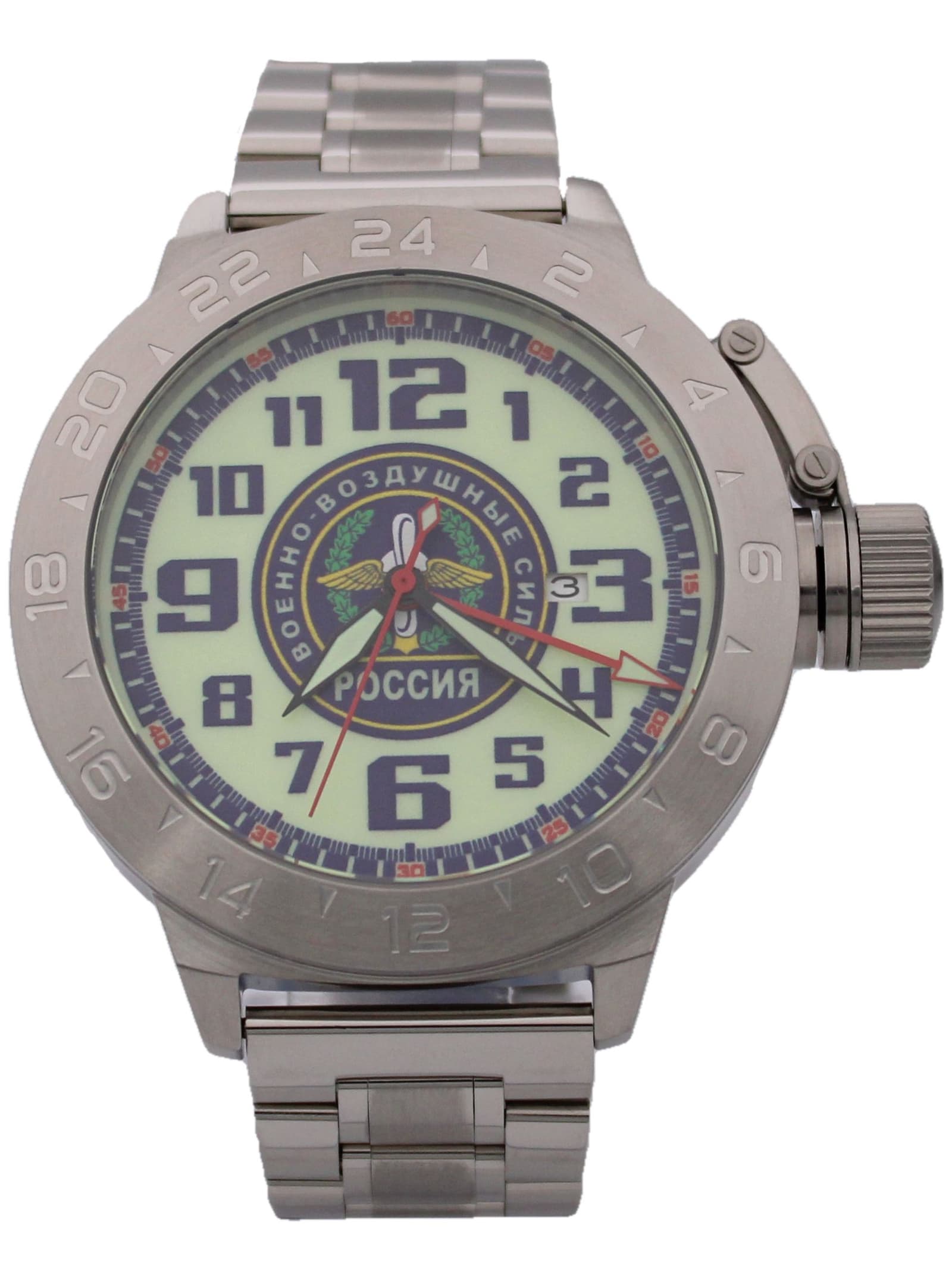 Часы ВВС механические с автоподзаводом (Seiko NH34A) 52.208.2