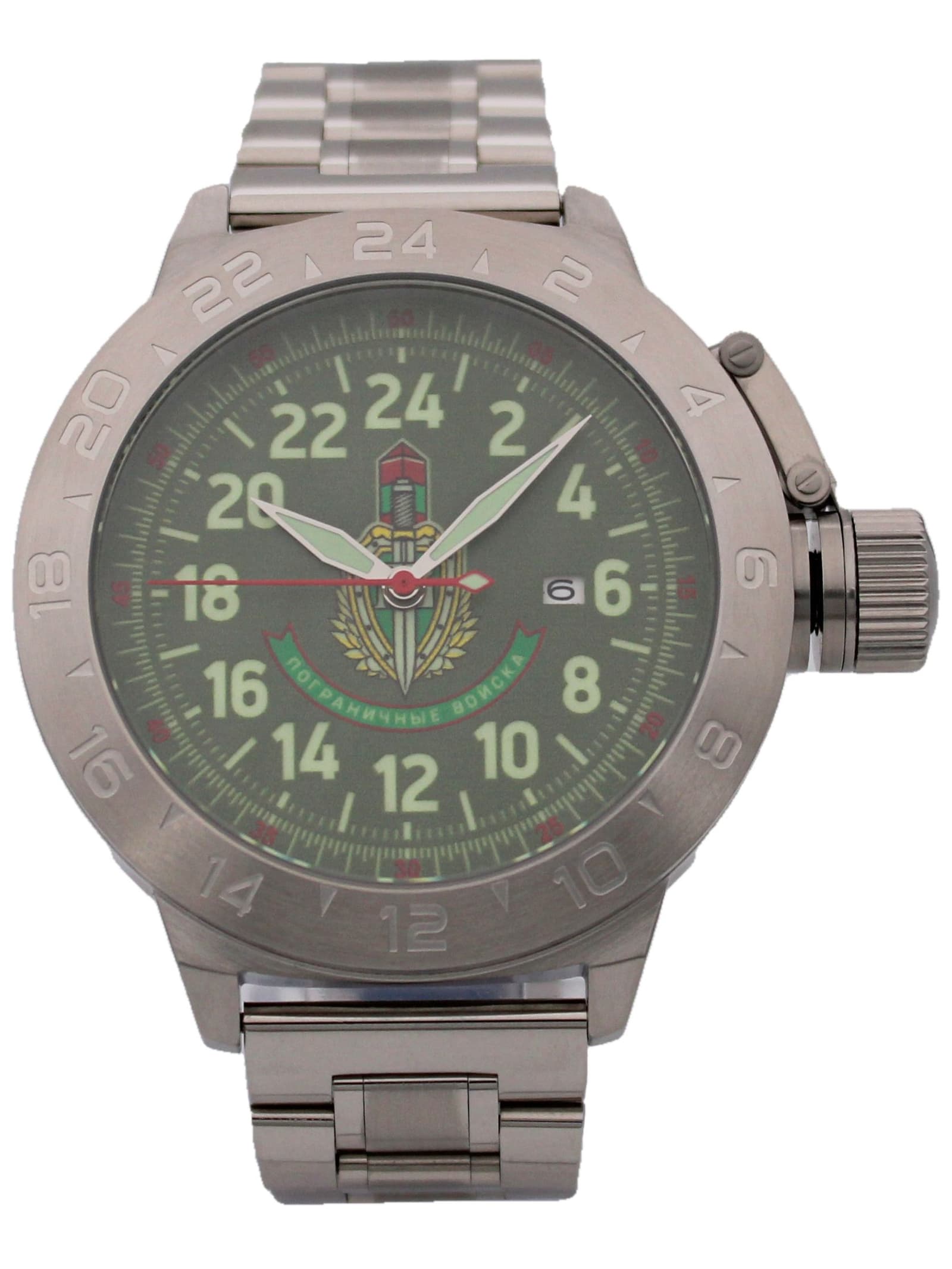 Часы Погранвойска механические с автоподзаводом (Seiko NH34A) 52.242.2