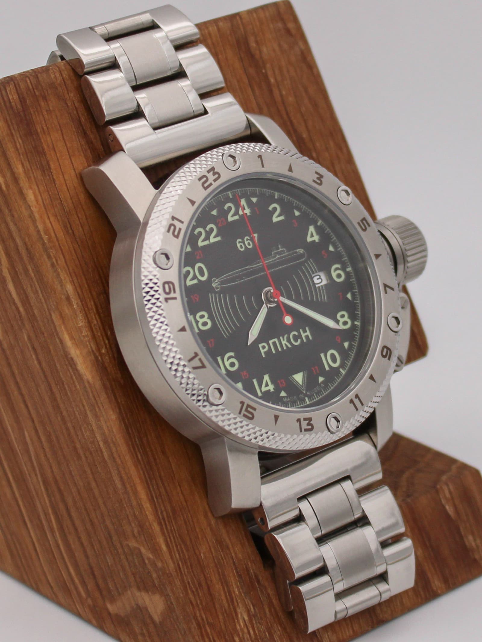 Часы 667 РПКСН механические с автоподзаводом (Seiko NH34A) 47.039.2