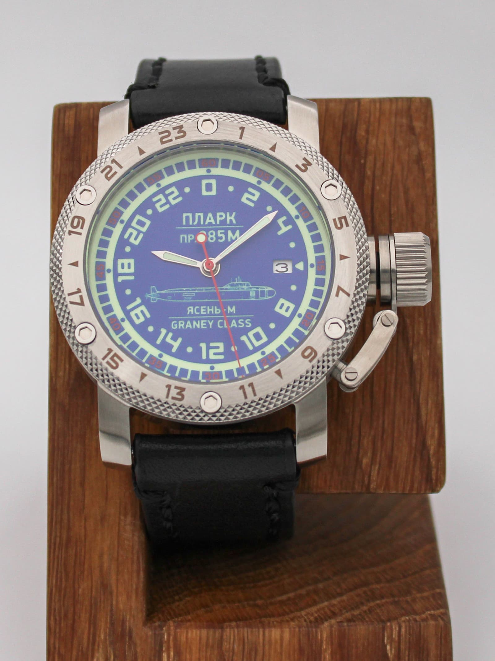 Часы ПЛАРК 885М Ясень-М (Graney class) механические с автоподзаводом (Seiko NH34A) 47.195.01