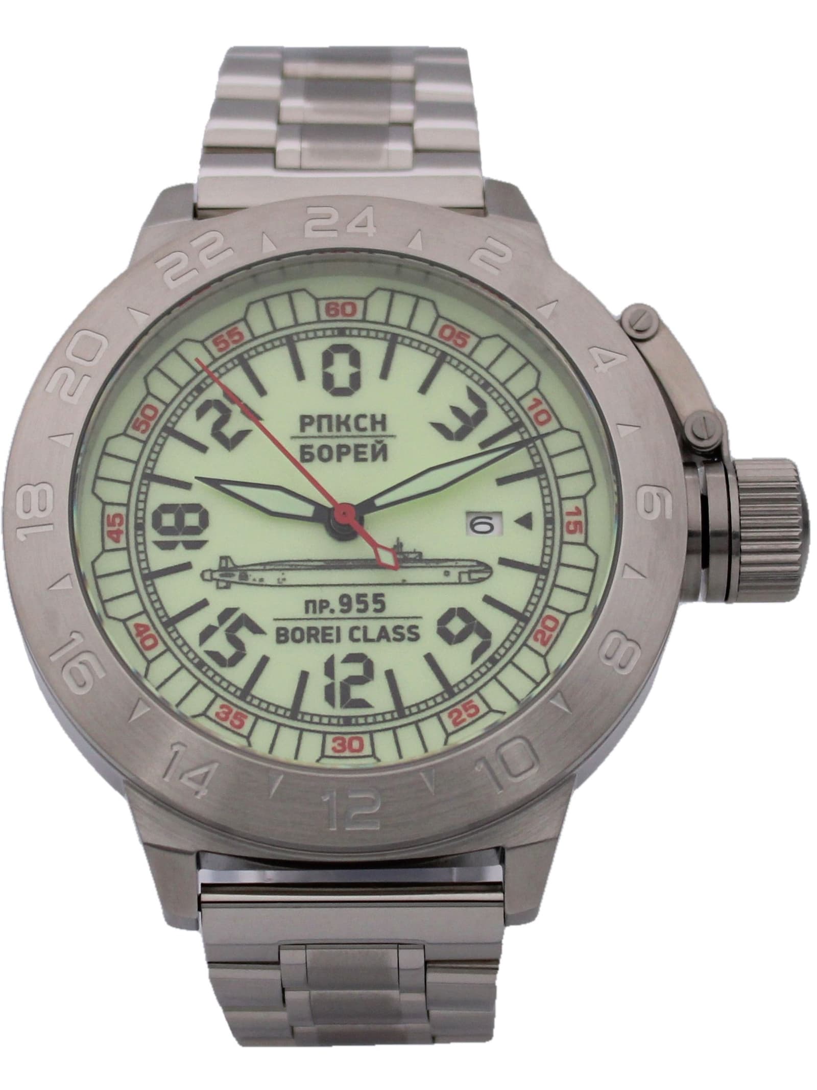Часы РПКСН 955 Борей (Borei class) механические с автоподзаводом (Seiko NH34A) 52.190.2