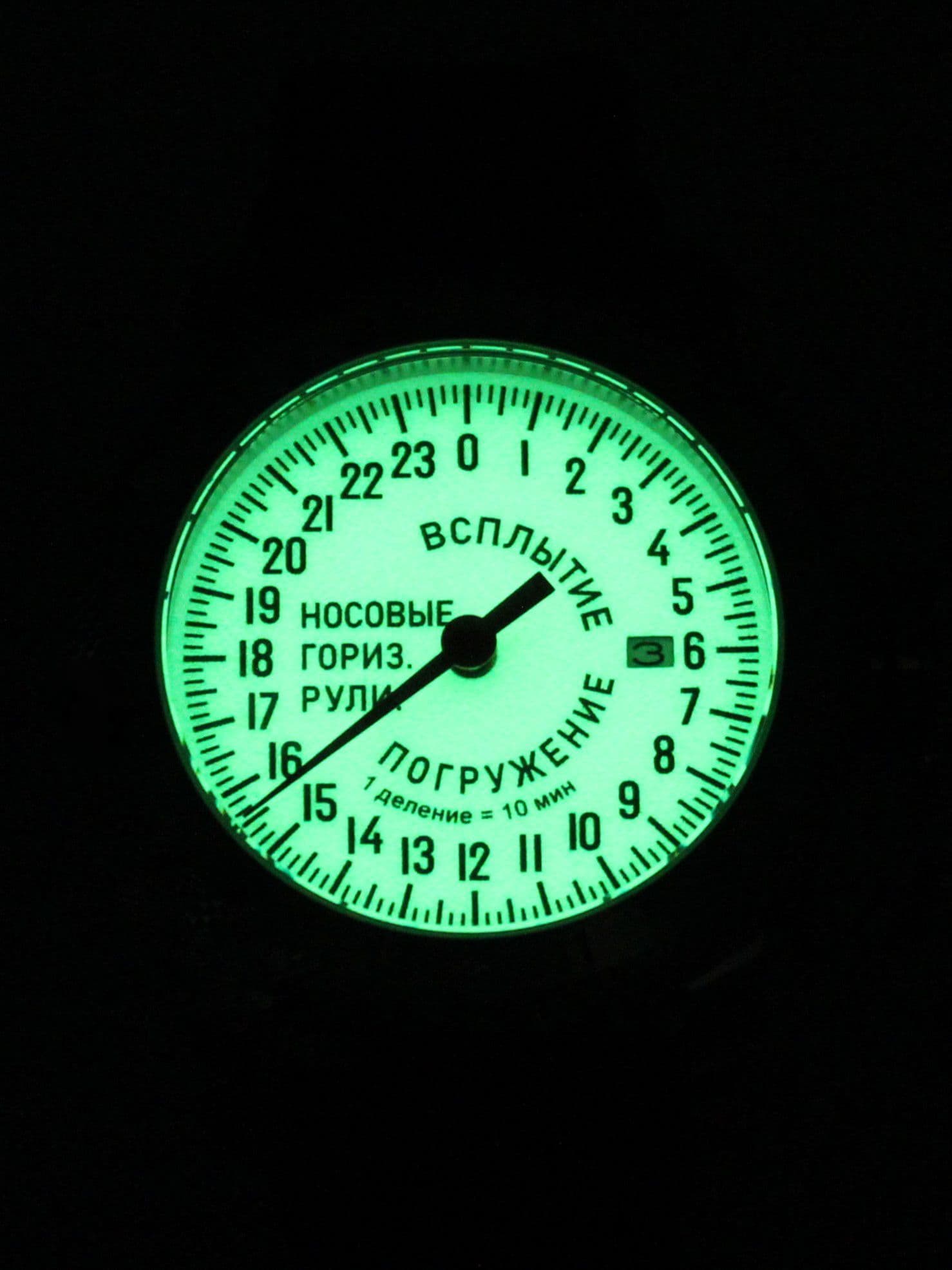 Часы Погружение / Всплытие однострелочные механические с автоподзаводом (Seiko NH34A) 47.181.2