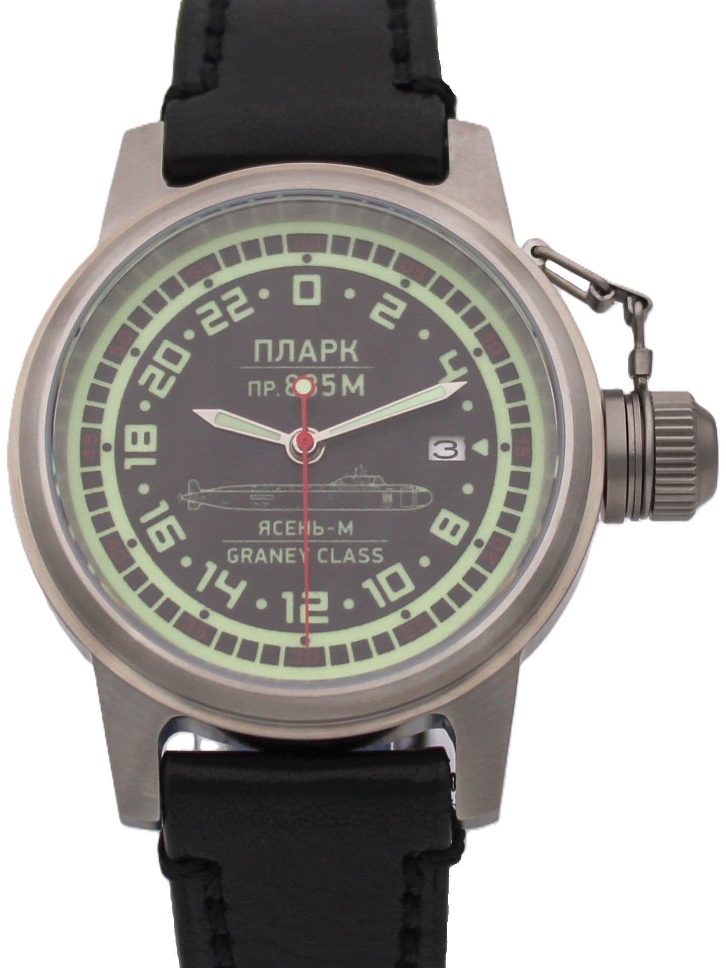 Часы ПЛАРК 885М Ясень-М (Graney class) механические с автоподзаводом (Seiko NH34A) 45.194.01