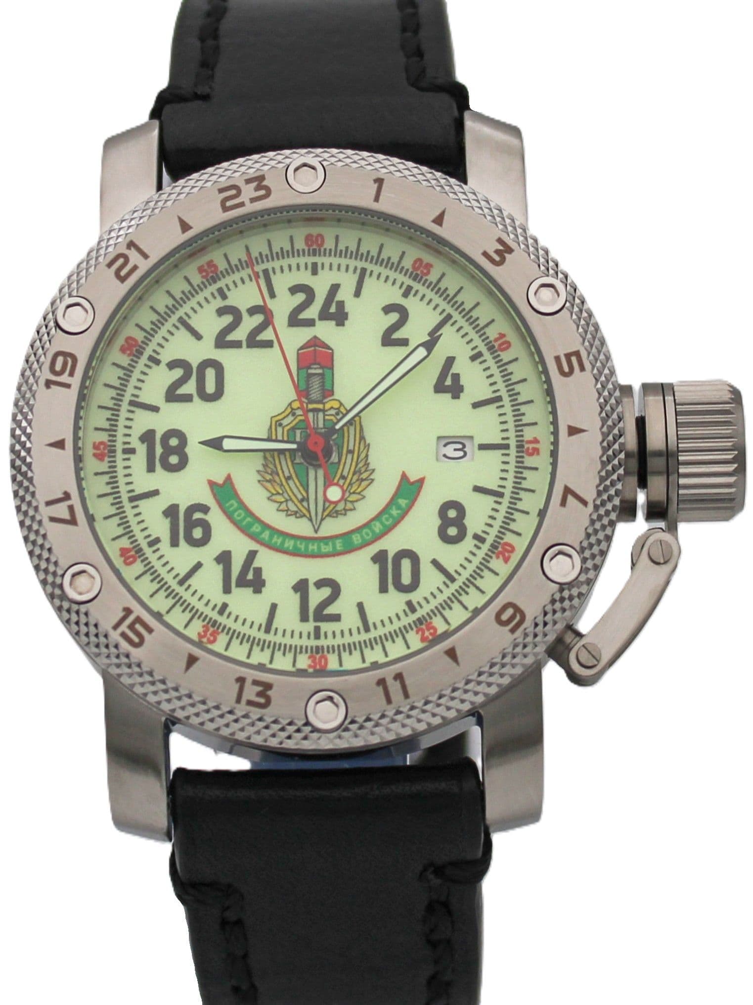 Часы Погранвойска механические с автоподзаводом (Seiko NH34A) 47.173.01