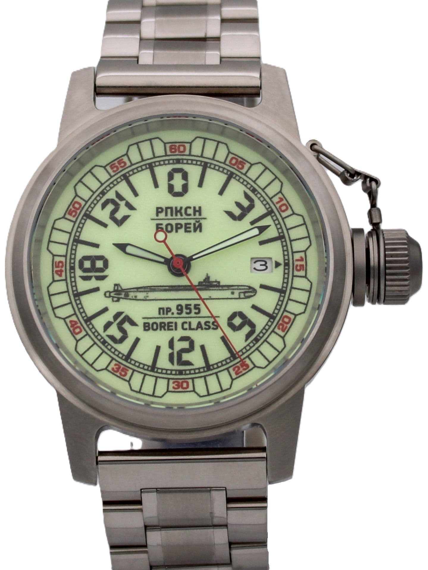 Часы РПКСН 955 Борей (Borei class) механические с автоподзаводом (Seiko NH34A) 45.190.2