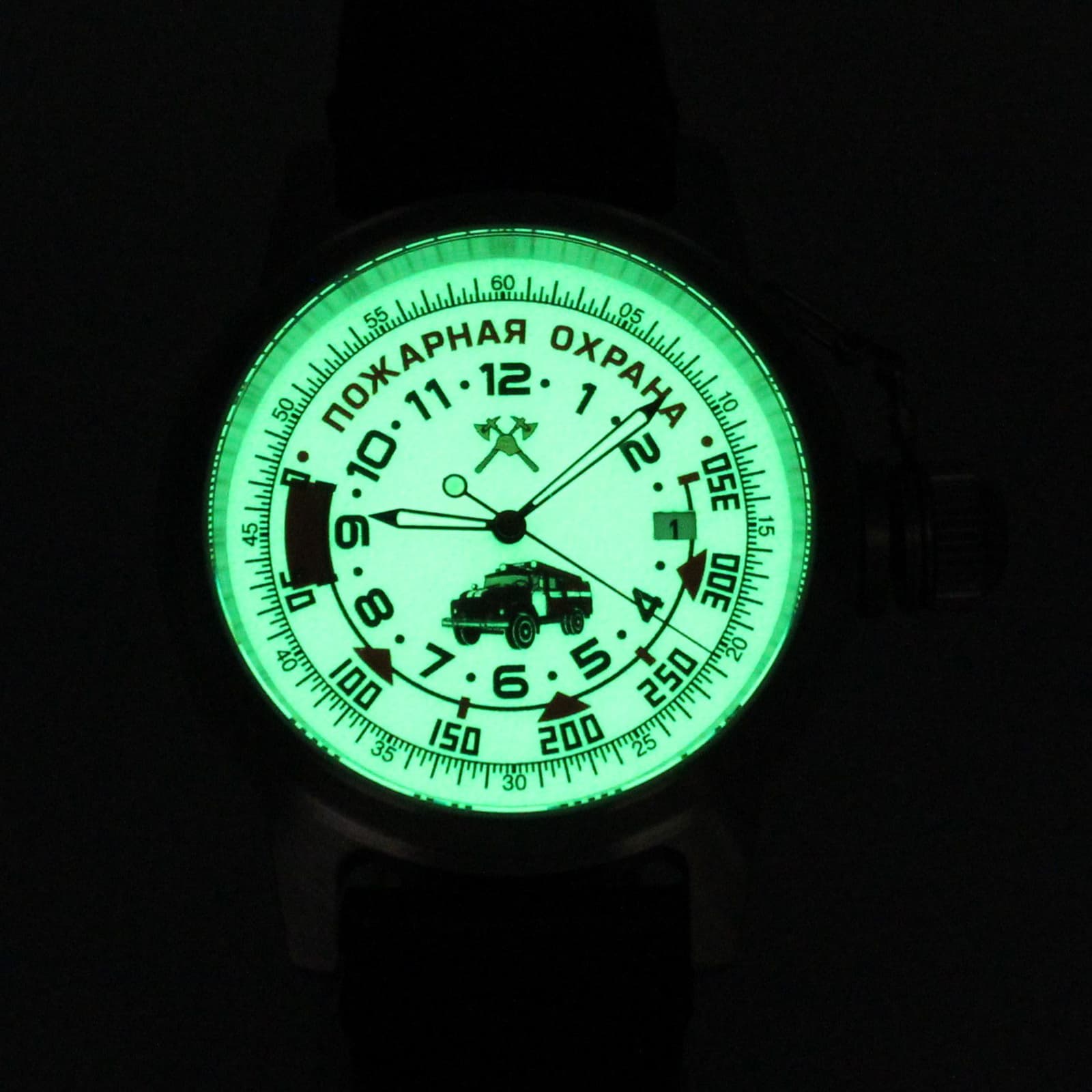 Часы Пожарная охрана (ЗИЛ) механические с автоподзаводом (Seiko NH35A) 45.330.2
