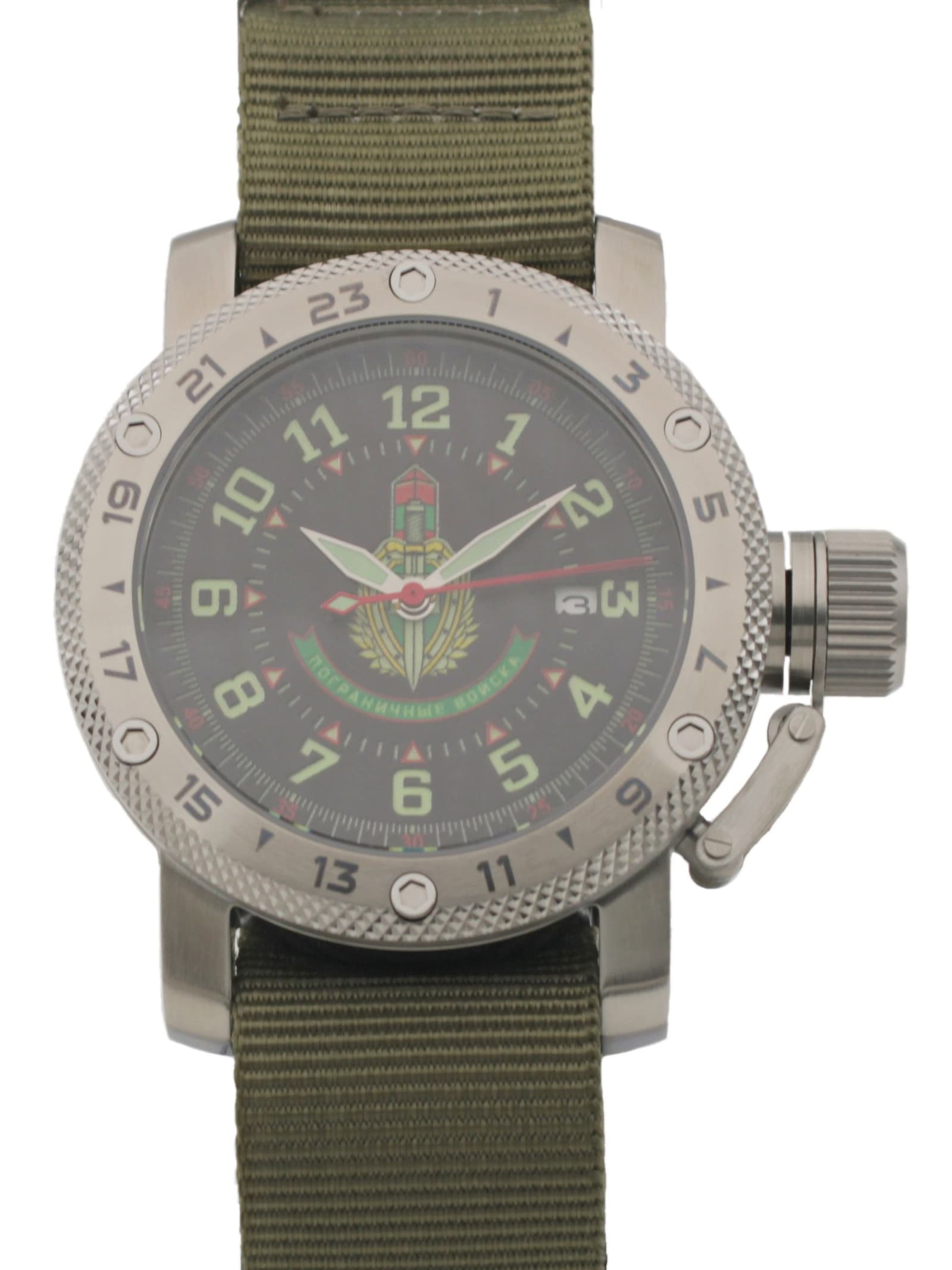 Часы Погранвойска механические с автоподзаводом (Seiko NH35A) 47.356.21
