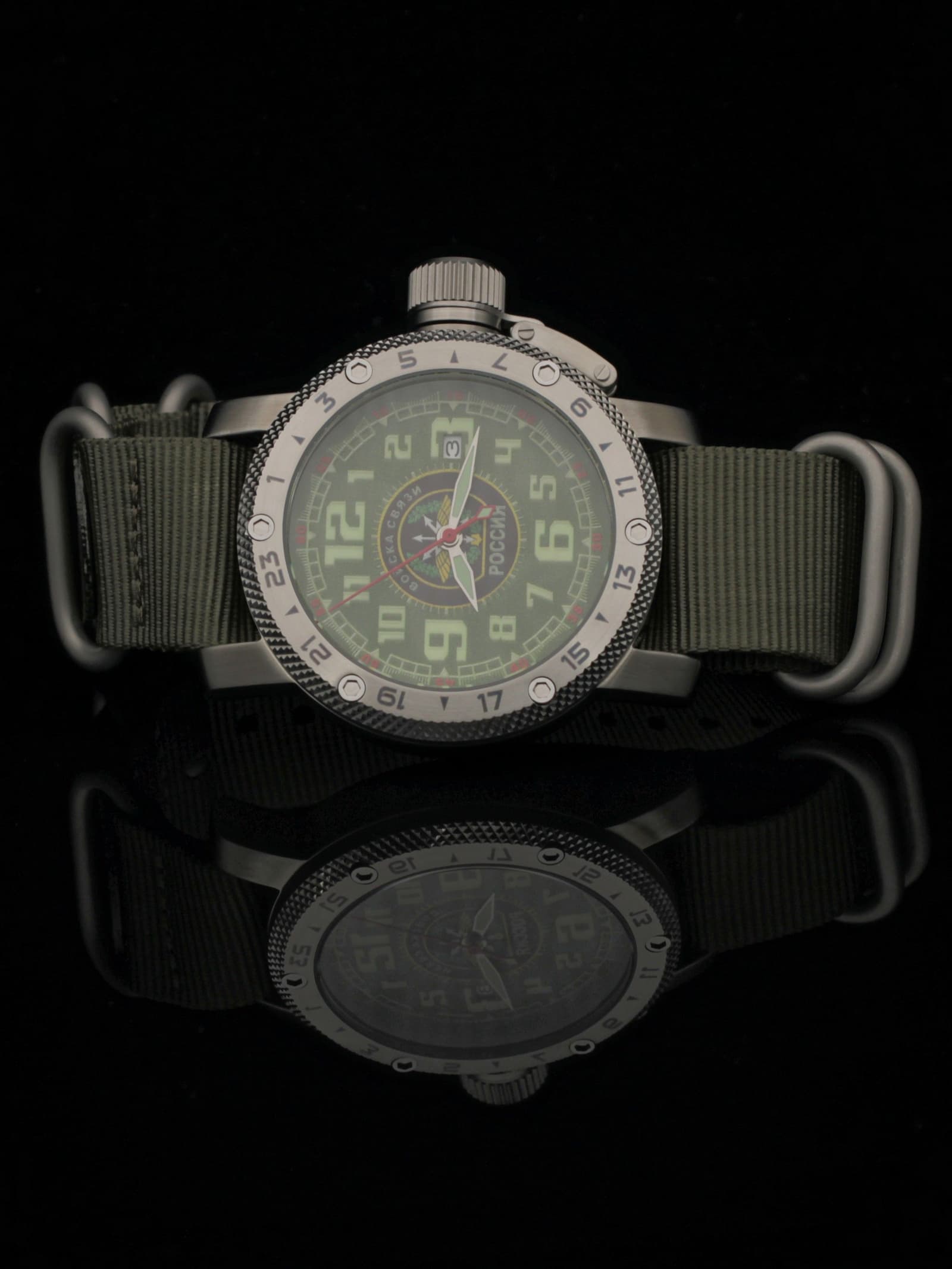 Часы Войска связи механические с автоподзаводом (Seiko NH35A) 47.198.21