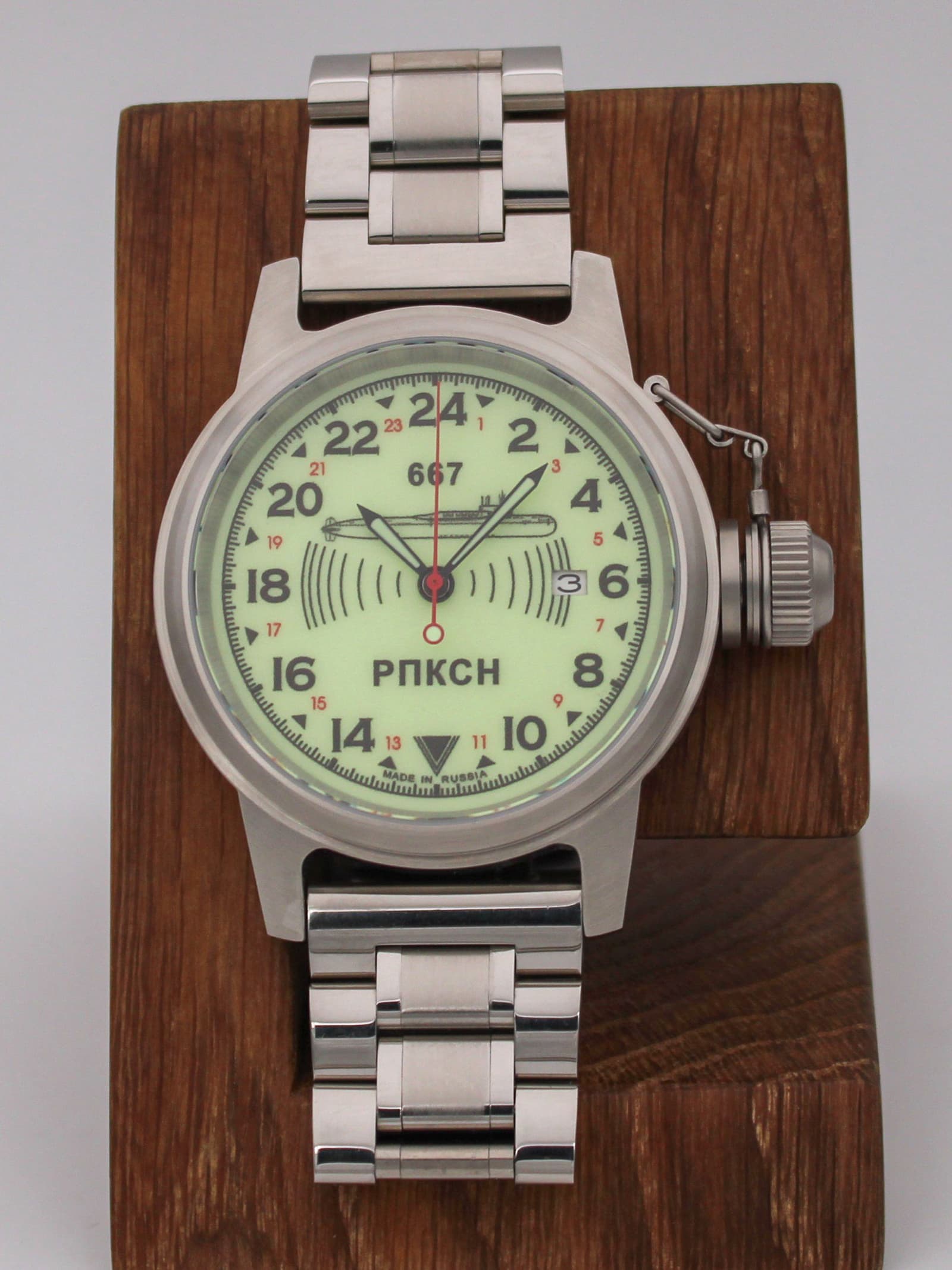 Часы 667 РПКСН механические с автоподзаводом (Seiko NH34A) 45.038.2