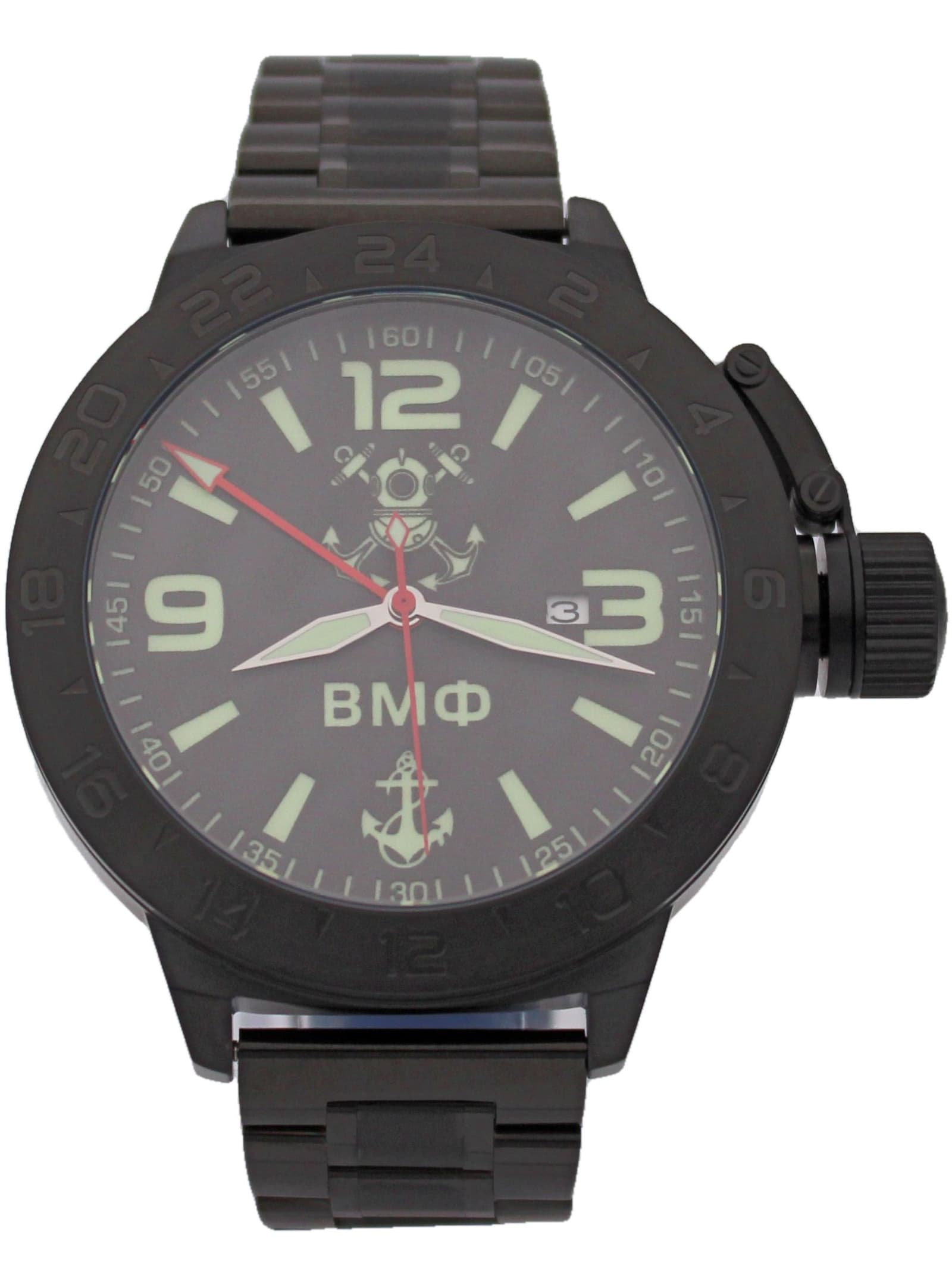 Часы ВМФ механические с автоподзаводом (Seiko NH34A) 152.026.1