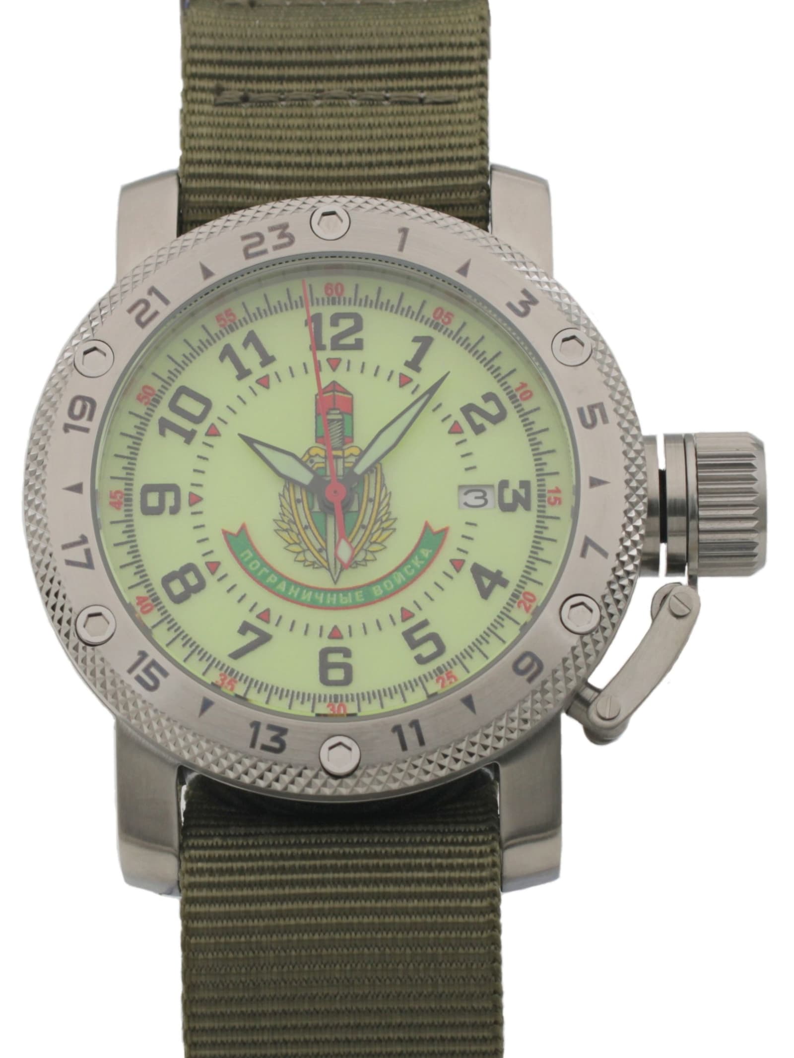 Часы Погранвойска механические с автоподзаводом (Seiko NH35A) 47.355.21