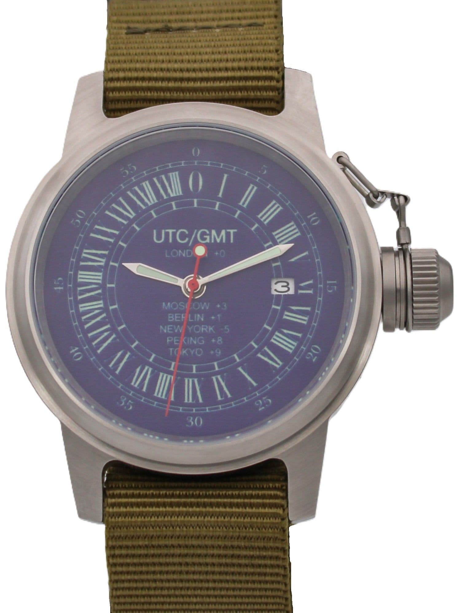 Часы Полярные UTC / GMT с автоподзаводом (Seiko NH34A) 45.266.21