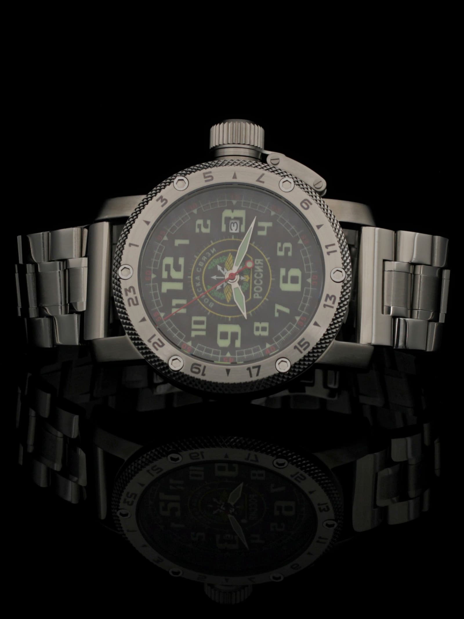 Часы Войска связи механические с автоподзаводом (Seiko NH35A) 47.197.2