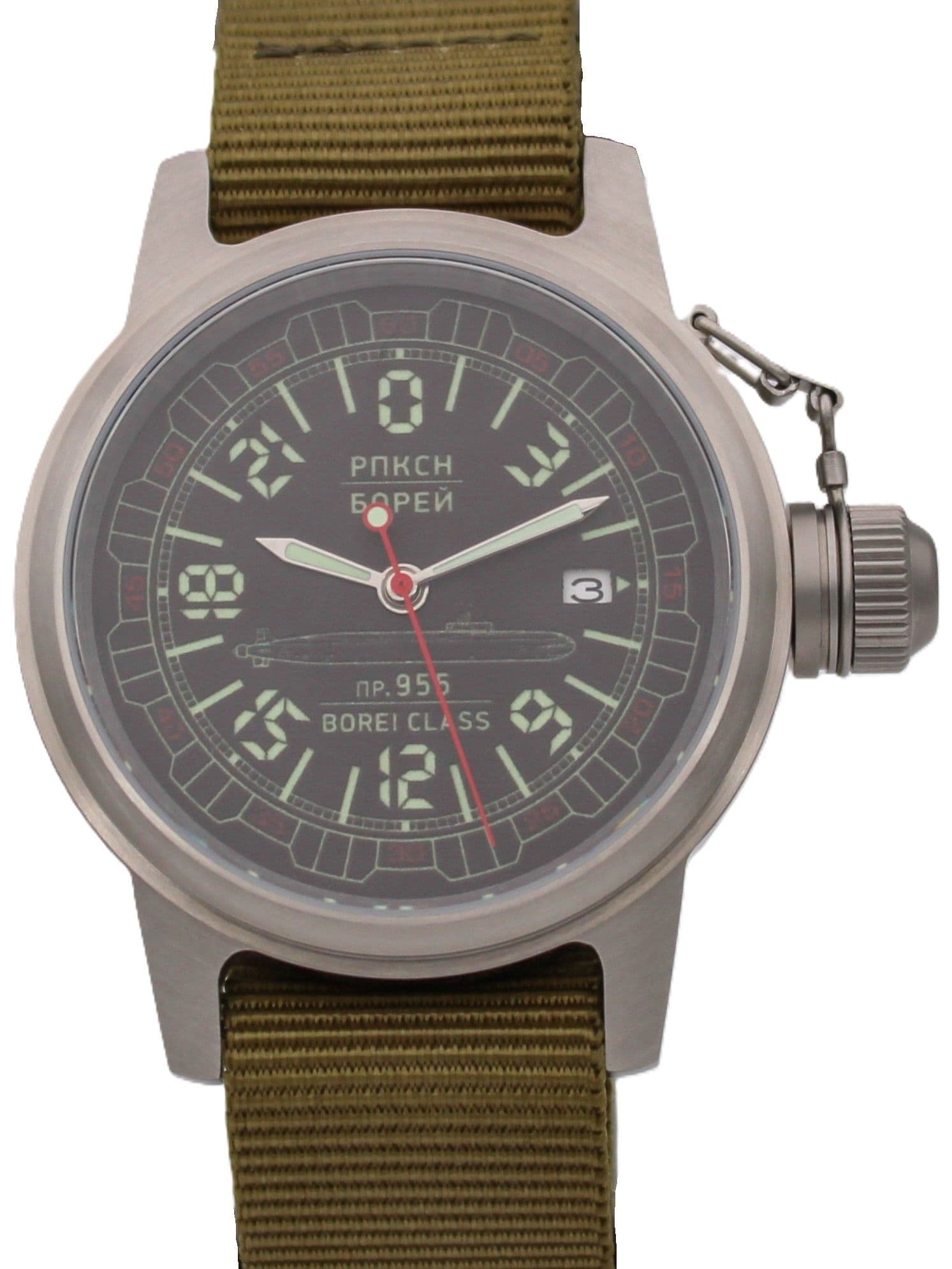 Часы РПКСН 955 Борей (Borei class) механические с автоподзаводом (Seiko NH34A) 45.191.21