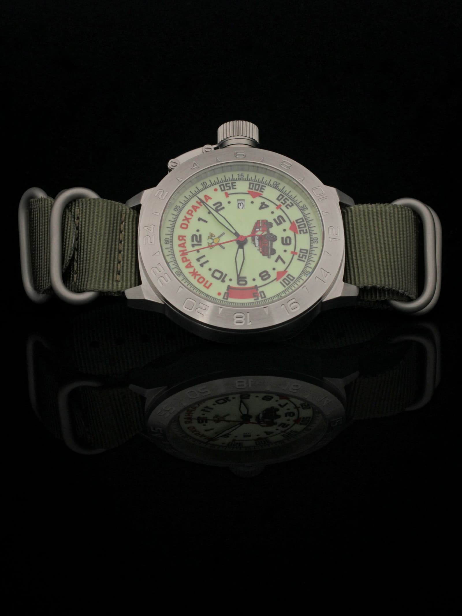 Часы Пожарная охрана (ЗИЛ) механические с автоподзаводом (Seiko NH35A) 52.330.21