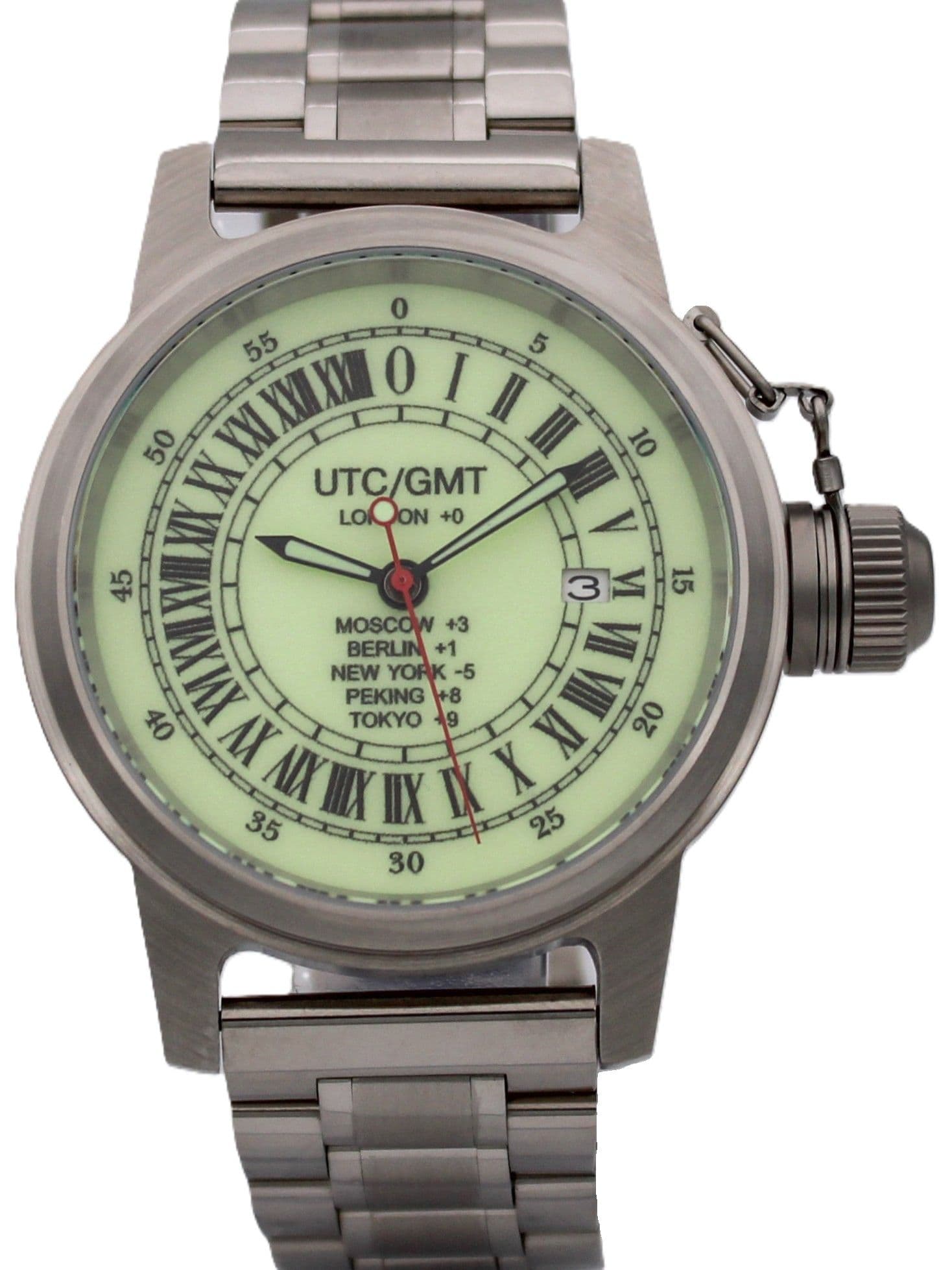 Часы Полярные UTC / GMT с автоподзаводом (Seiko NH34A) 45.229.2