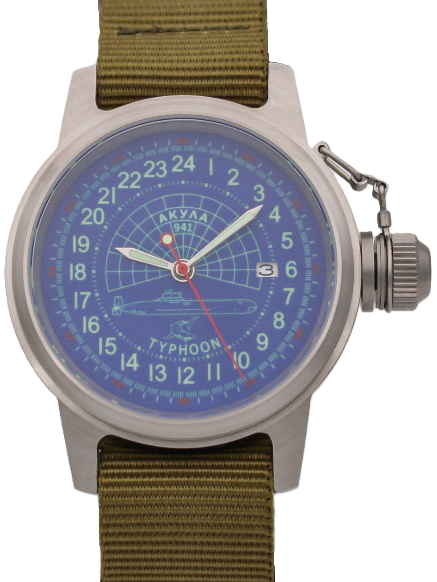 Часы 941 / Акула (Typhoon) механические с автоподзаводом (Seiko NH34A) 45.146.21