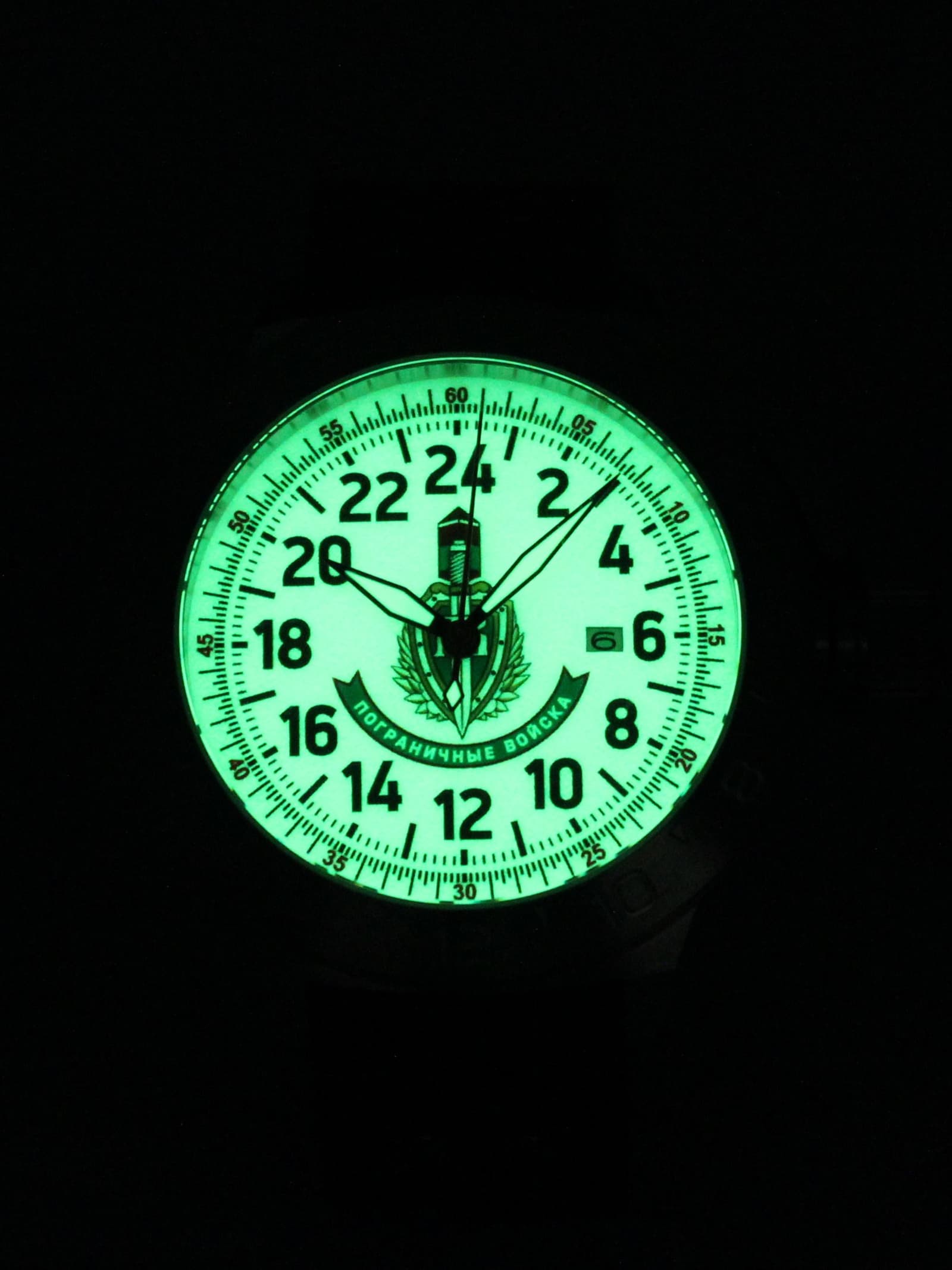 Часы Погранвойска механические с автоподзаводом (Seiko NH34A) 52.173.2