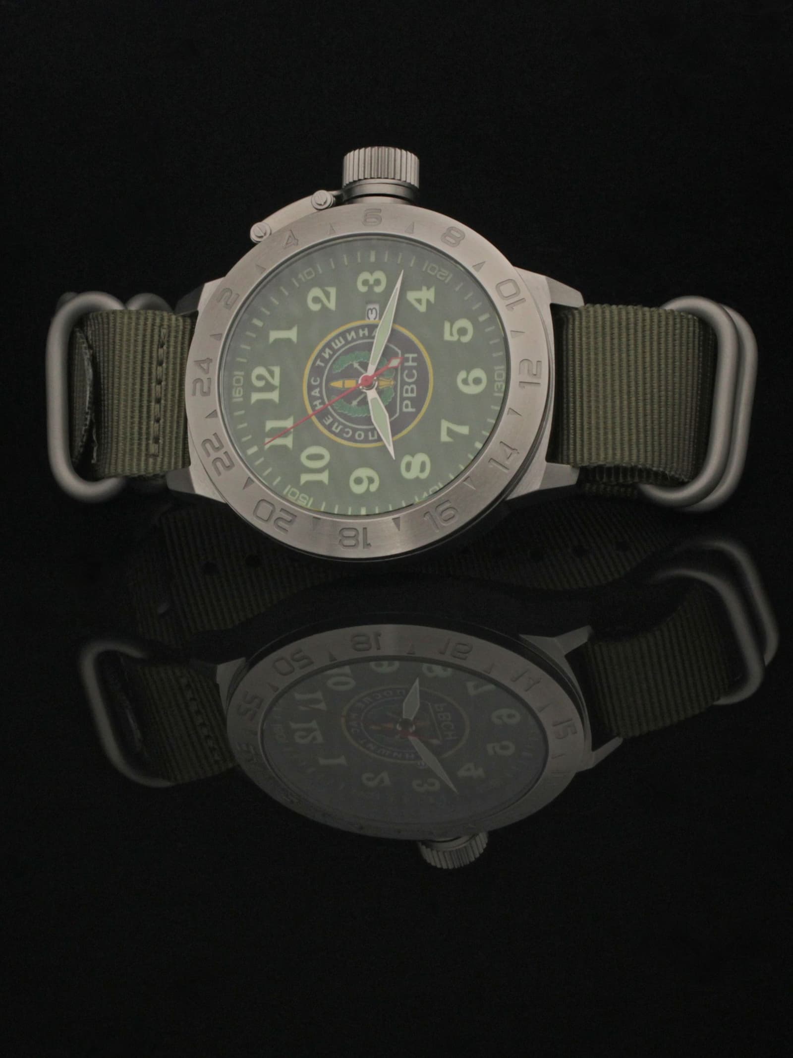 Часы РВСН механические с автоподзаводом (Seiko NH34A) 52.309.21