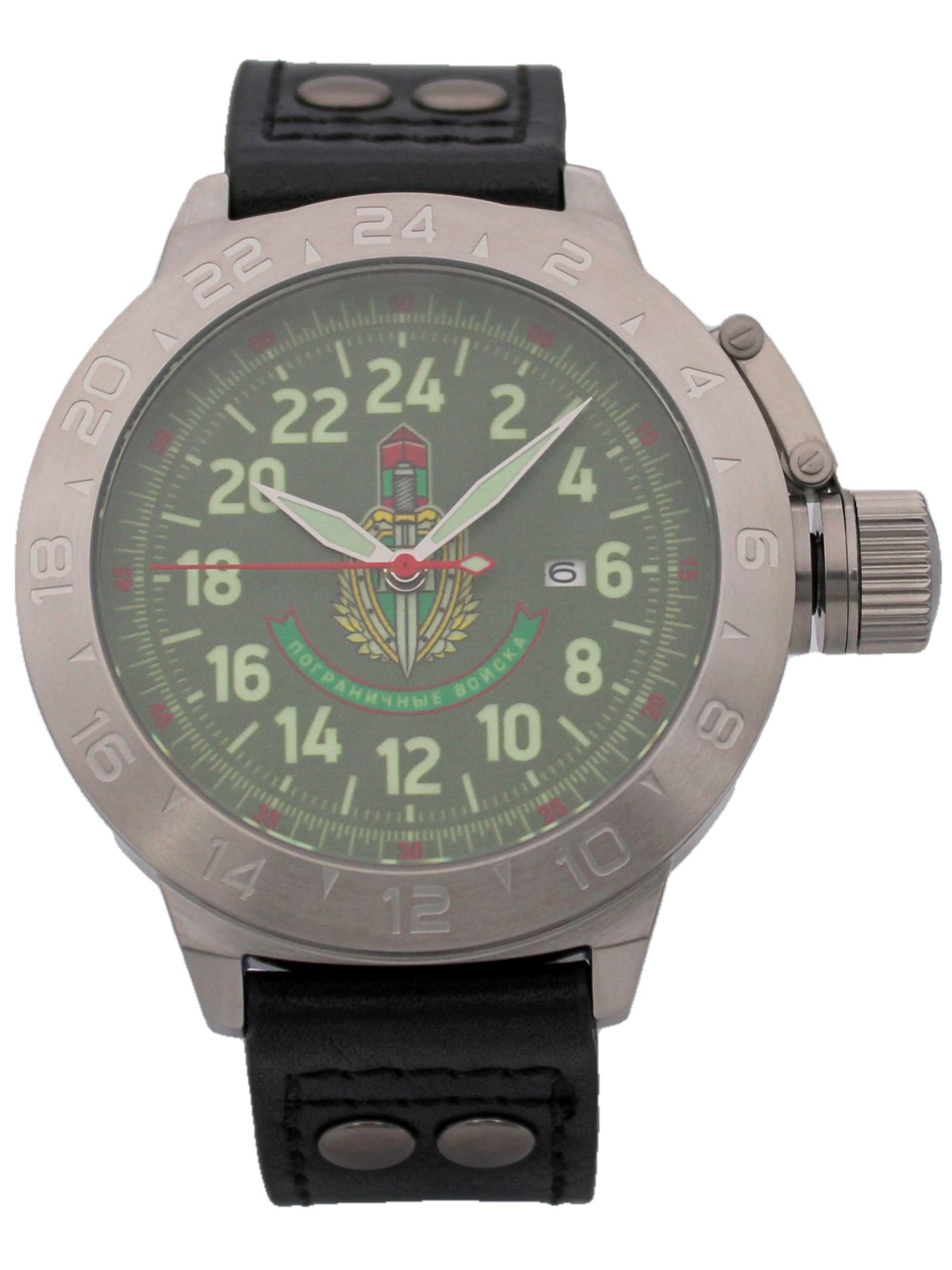 Часы Погранвойска механические с автоподзаводом (Seiko NH34A) 52.242.01