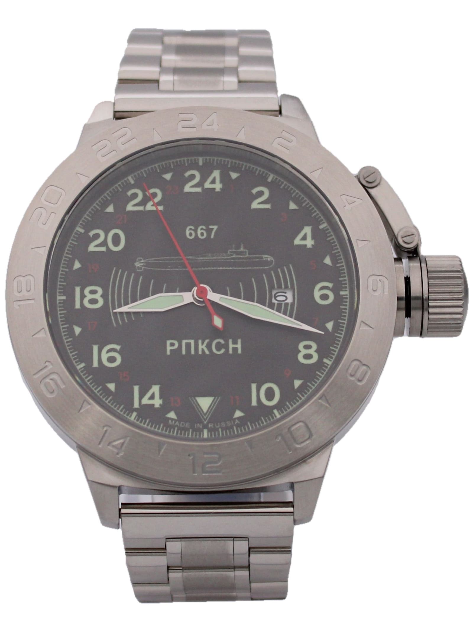 Часы 667 РПКСН механические с автоподзаводом (Seiko NH34A) 52.039.2