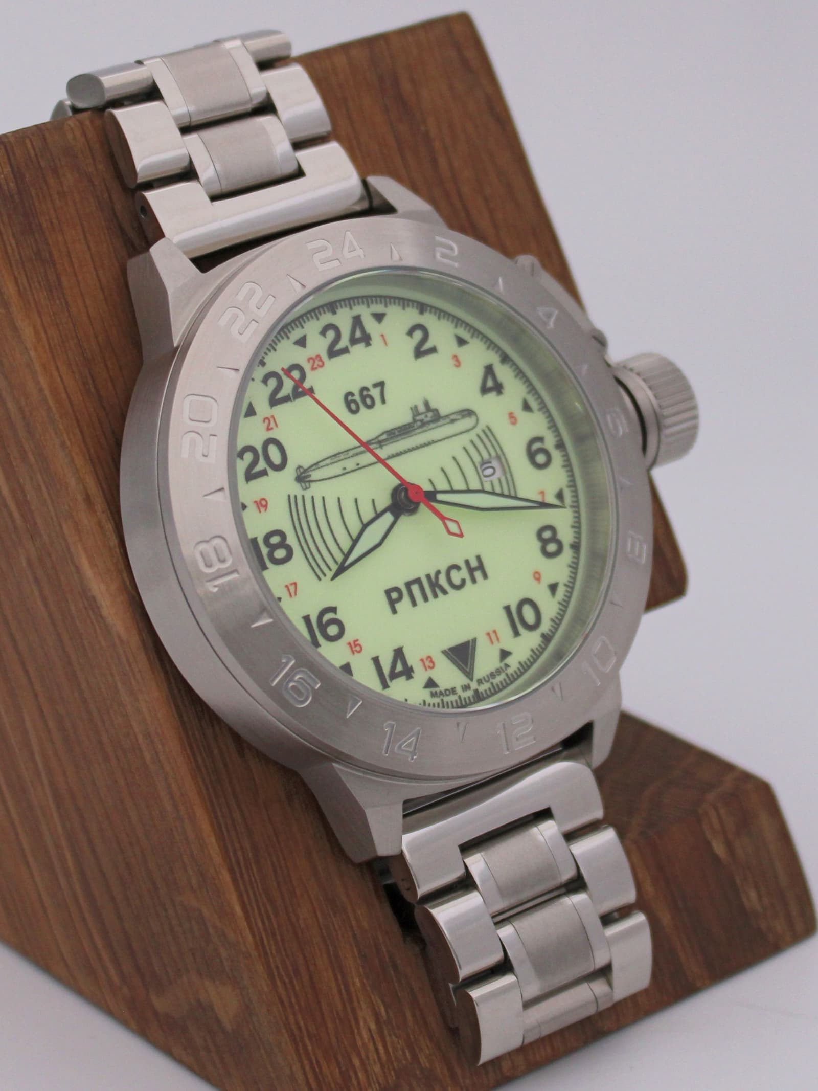 Часы 667 РПКСН механические с автоподзаводом (Seiko NH34A) 52.038.2