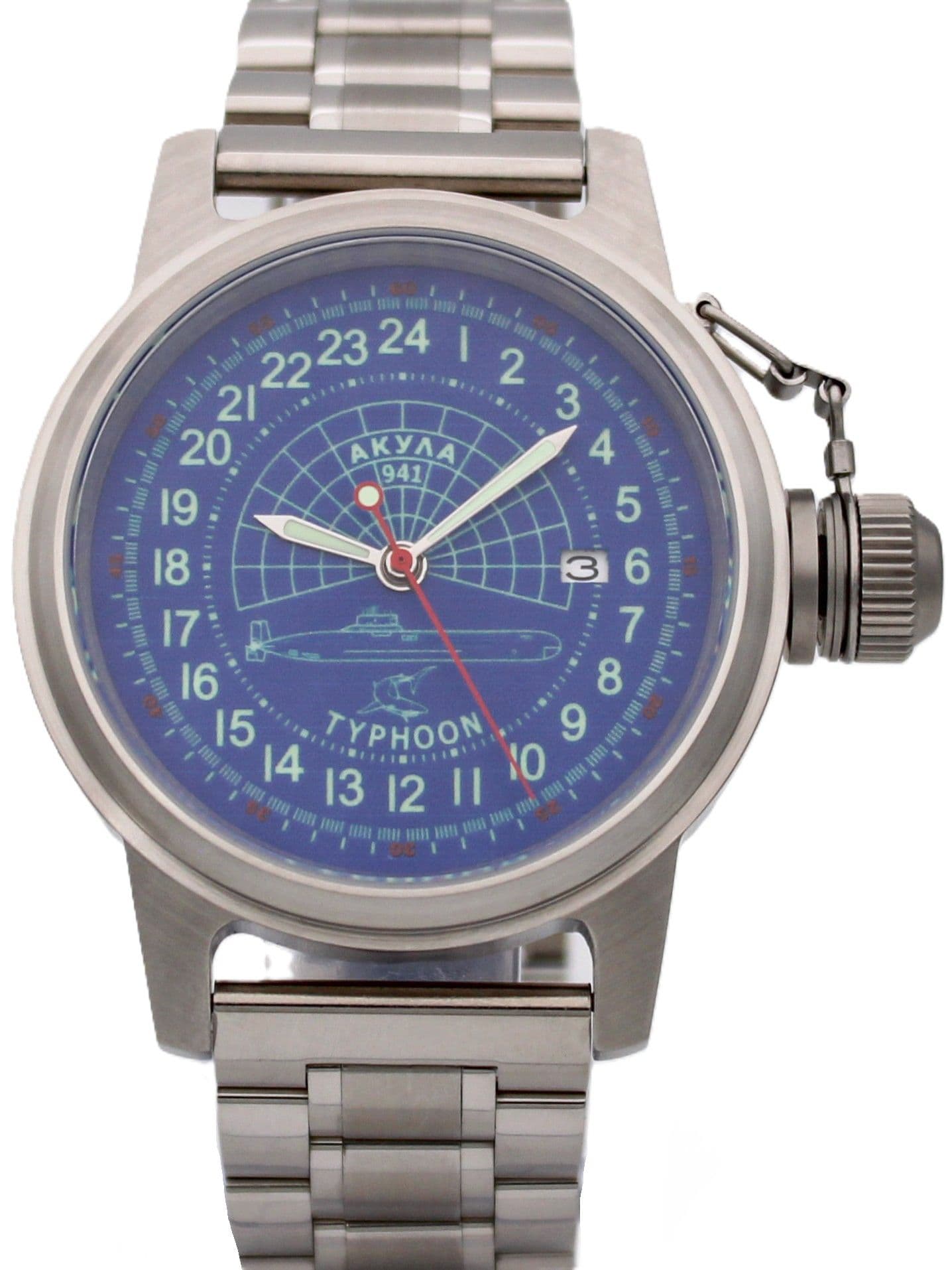 Часы 941 / Акула (Typhoon) механические с автоподзаводом (Seiko NH34A) 45.146.2