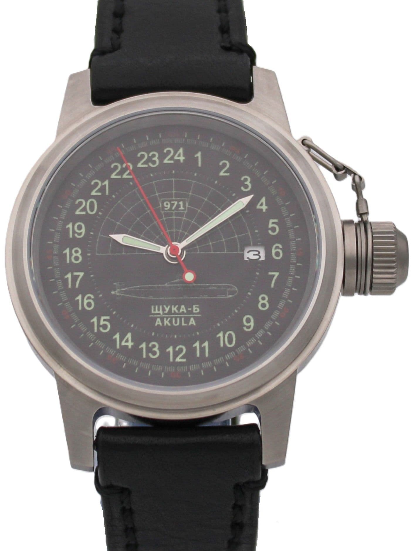 Часы 971 / Щука-Б (Akula) механические с автоподзаводом (Seiko NH34A) 45.063.01