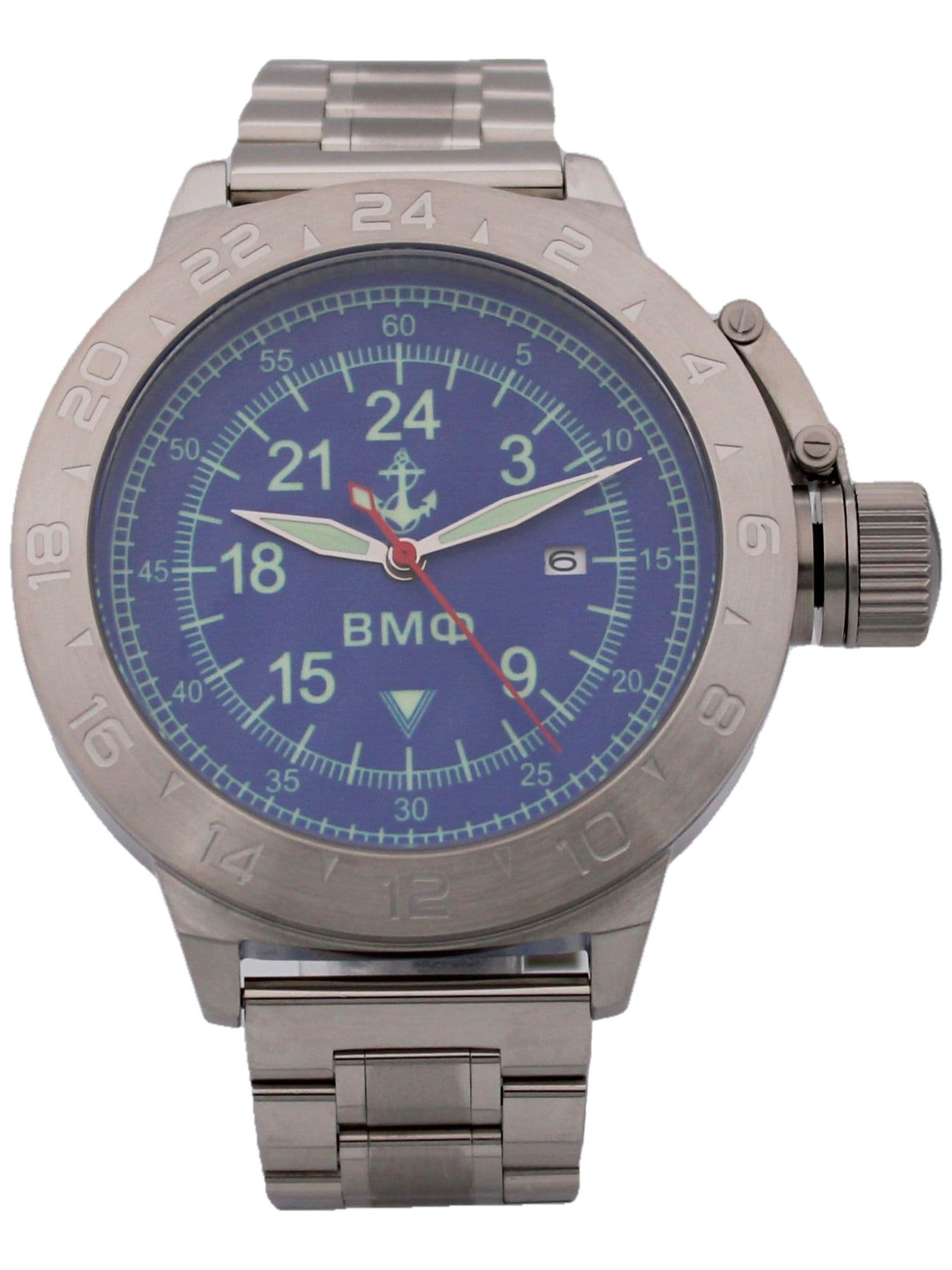 Часы ВМФ механические с автоподзаводом (Seiko NH34A) 52.070.2