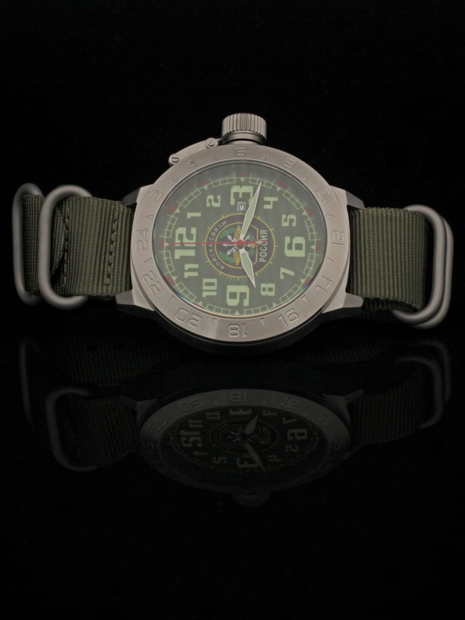 Часы Войска связи механические с автоподзаводом (Seiko NH35A) 52.198.21