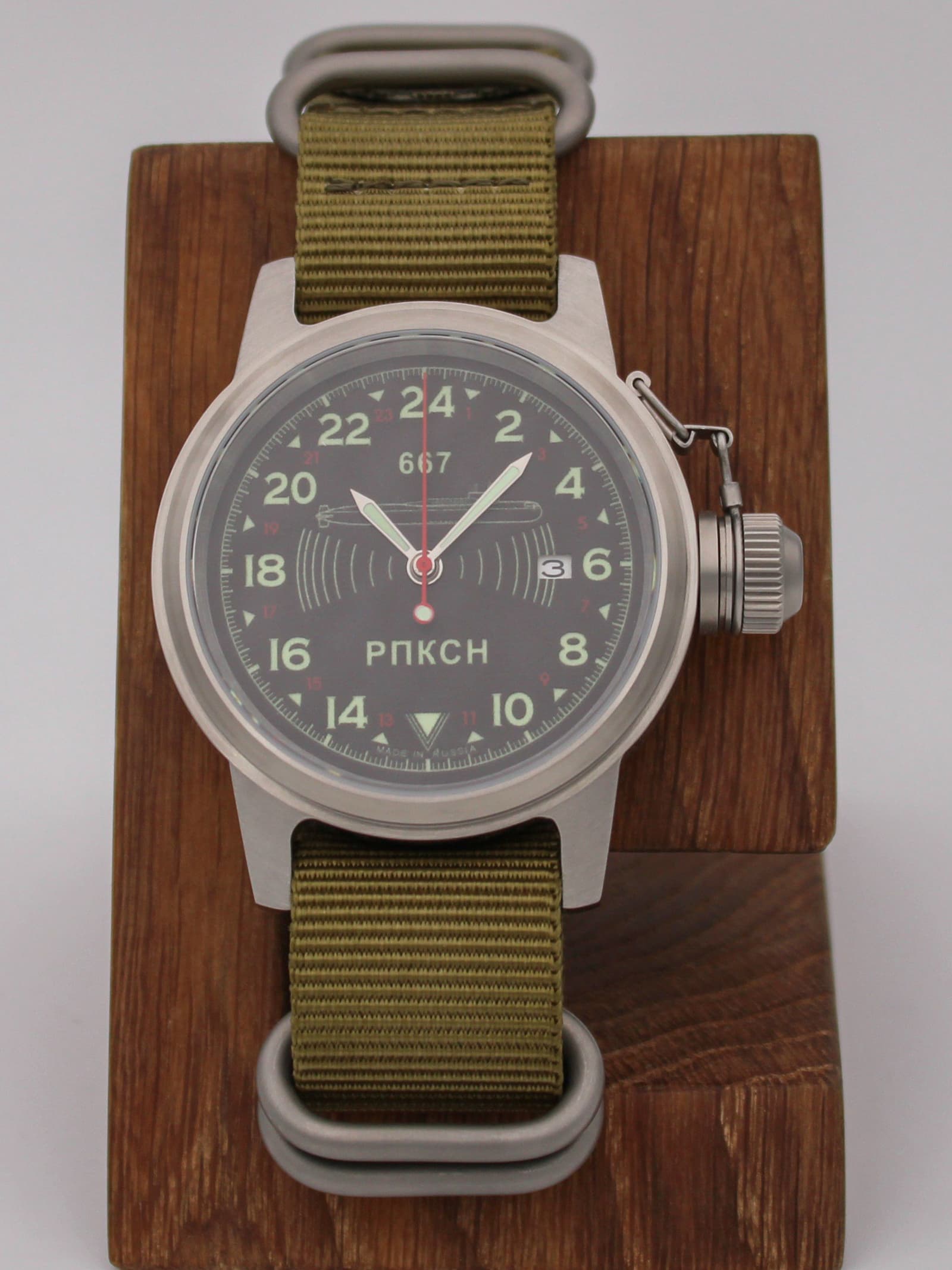 Часы 667 РПКСН механические с автоподзаводом (Seiko NH34A) 45.039.21