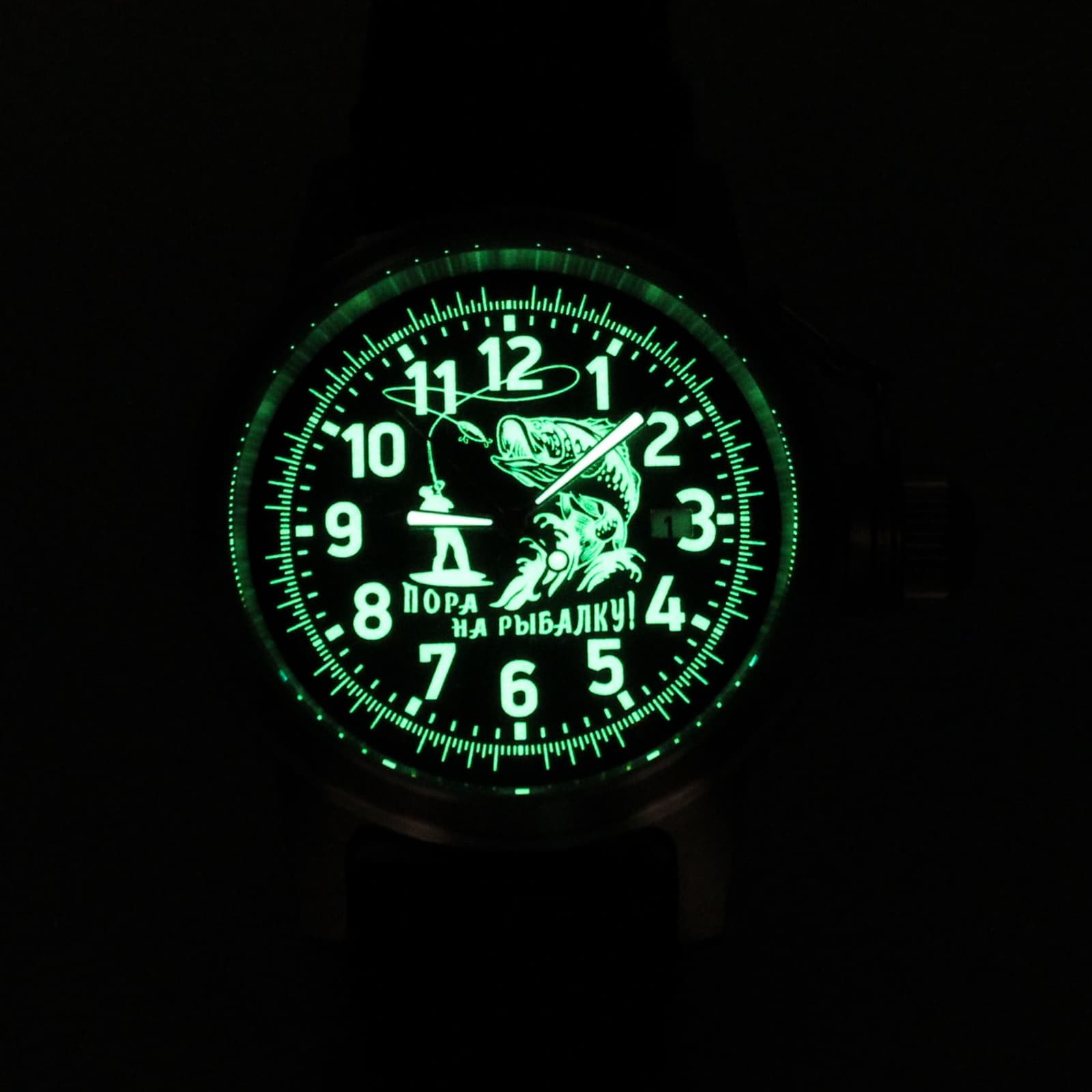 Часы "Пора на рыбалку!" механические с автоподзаводом (Seiko NH35A) 45.176.2