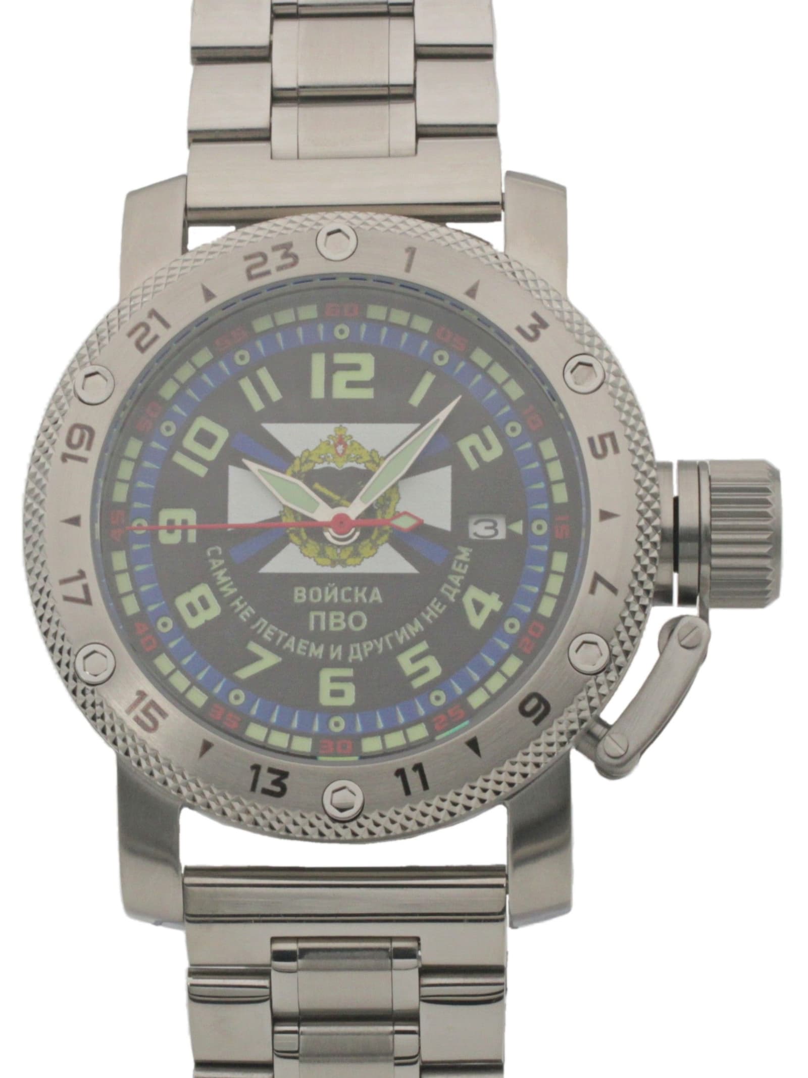 Часы Войска ПВО механические с автоподзаводом (Seiko NH35A) 47.381.2