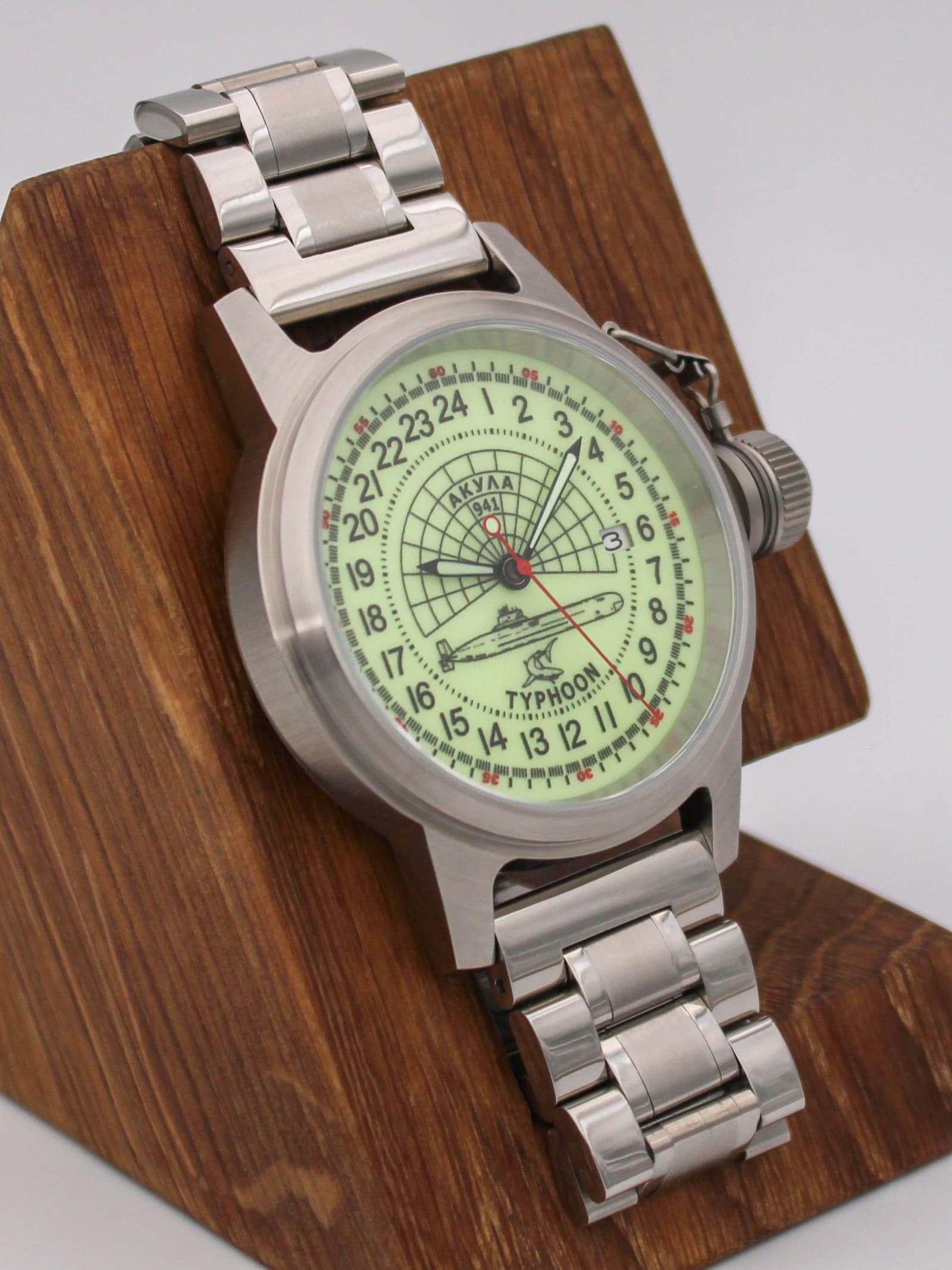 Часы 941 / Акула (Typhoon) механические с автоподзаводом (Seiko NH34A) 45.147.2