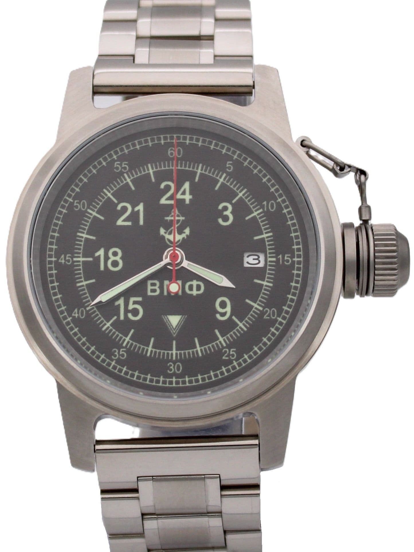 Часы ВМФ механические с автоподзаводом (Seiko NH34A) 45.060.2