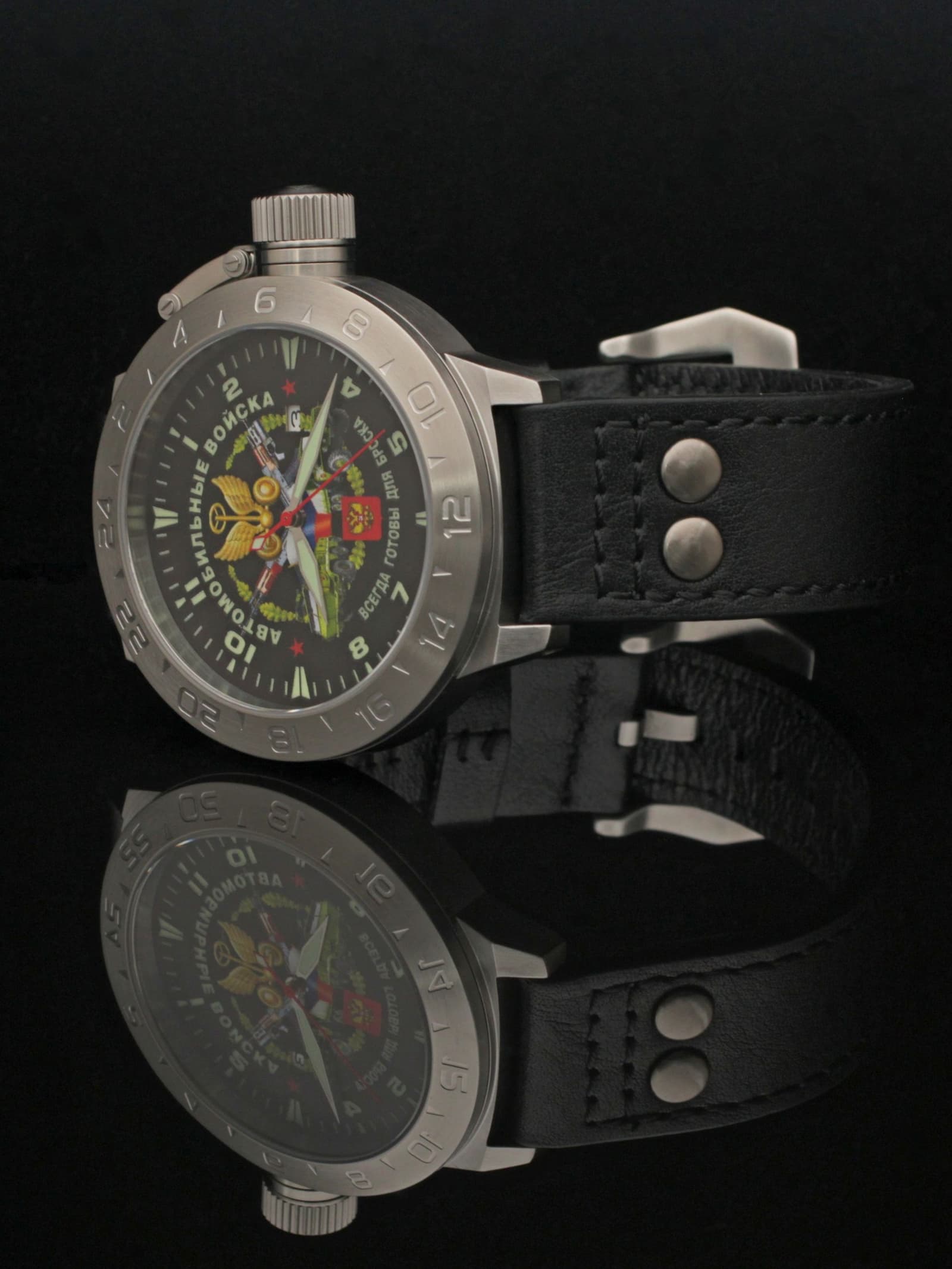 Часы Автомобильные войска механические с автоподзаводом (Seiko NH35A) 52.106.01